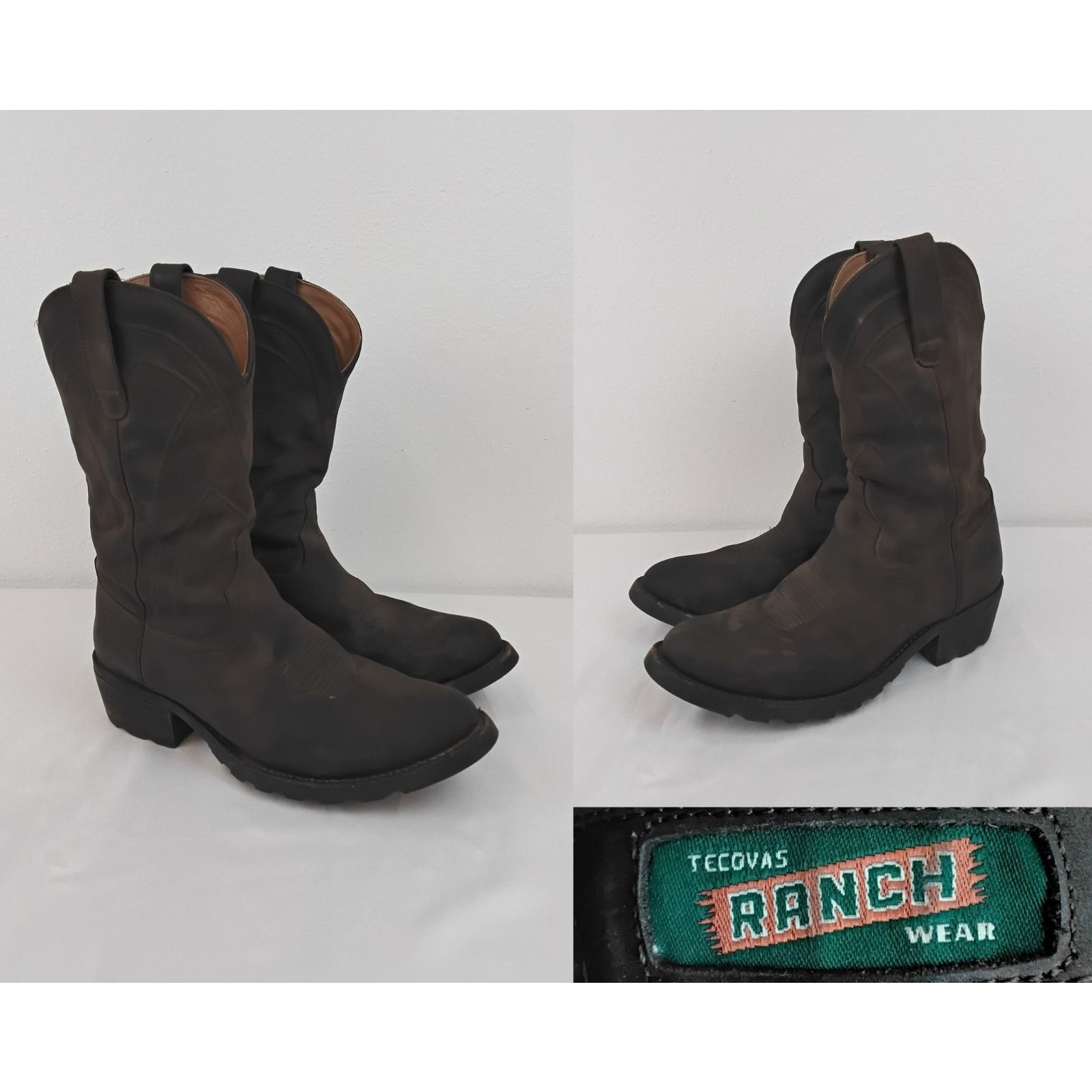 Tecovas Tecovas Ranch Wear Cowboy Boot Men's 13 EE Brown The Bandera Size US 13 / EU 46 - 1 Thumbnail
