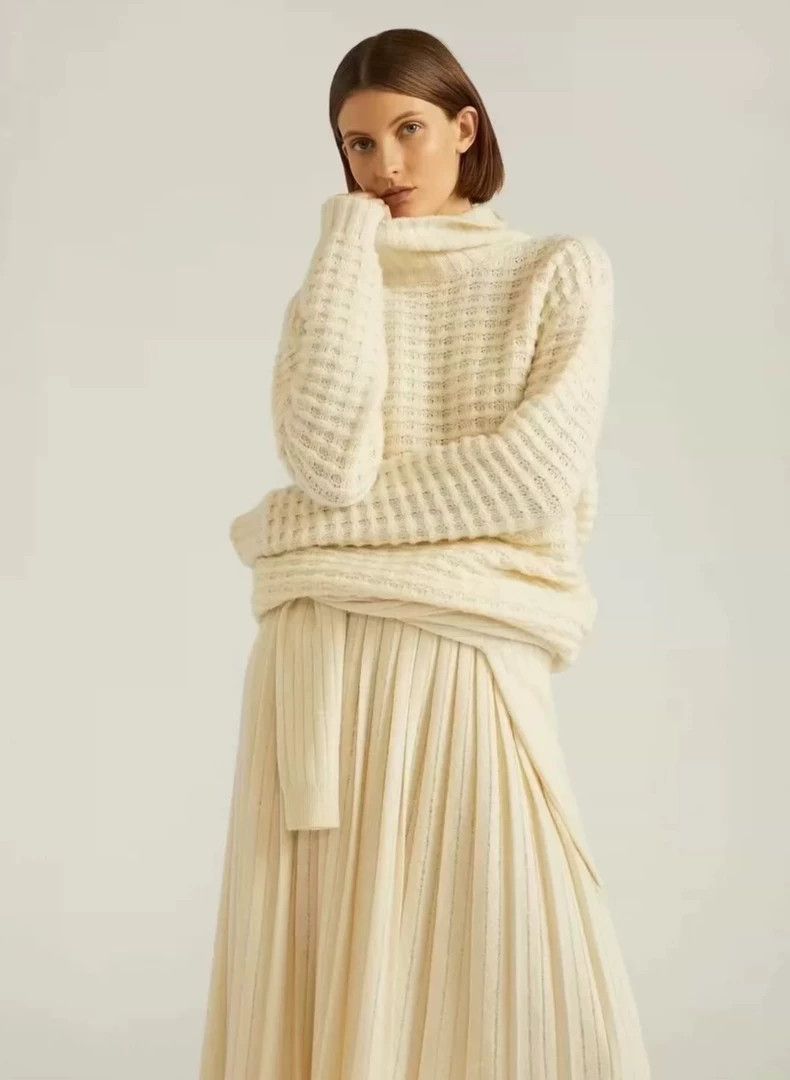 Loro Piana LORO PIANA Sheep's wool sweater dress Size M / US 6-8 / IT 42-44 - 1 Thumbnail