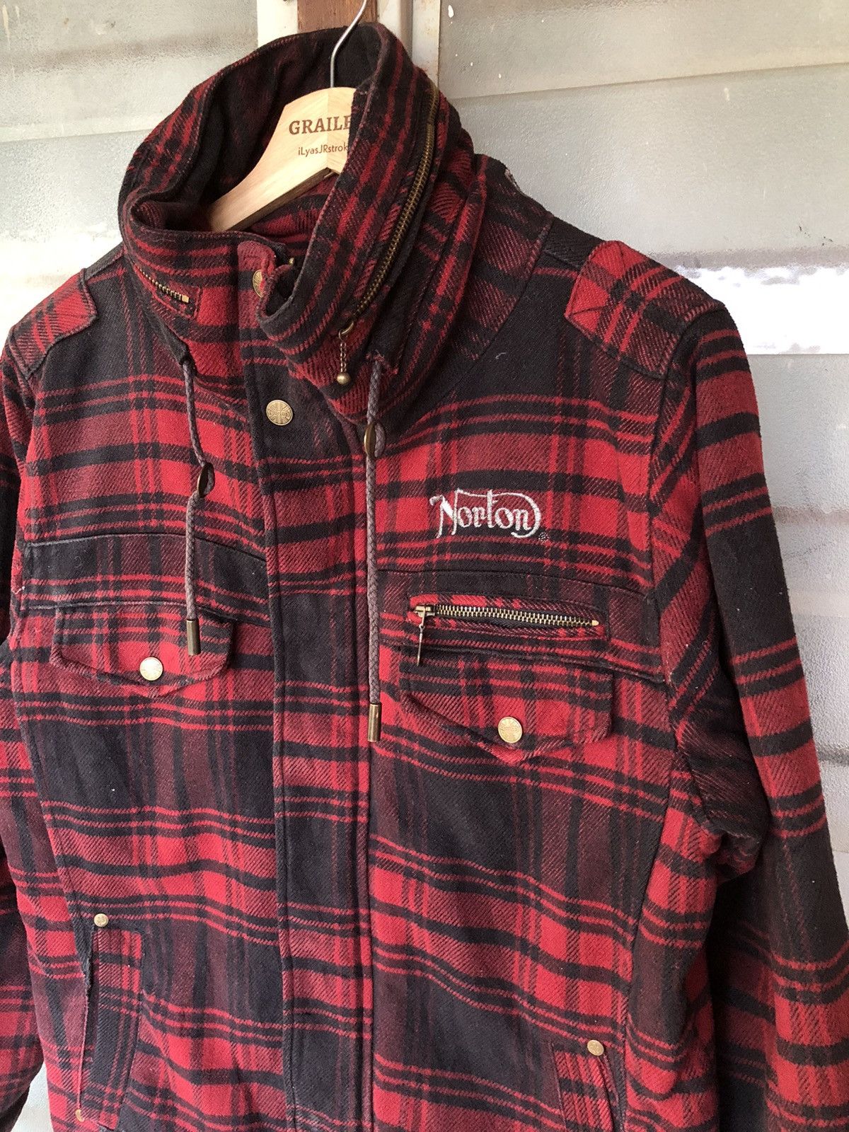 Norton Vintage Norton Hoodie Red Jacket Japanese Punk Size US M / EU 48-50 / 2 - 5 Thumbnail