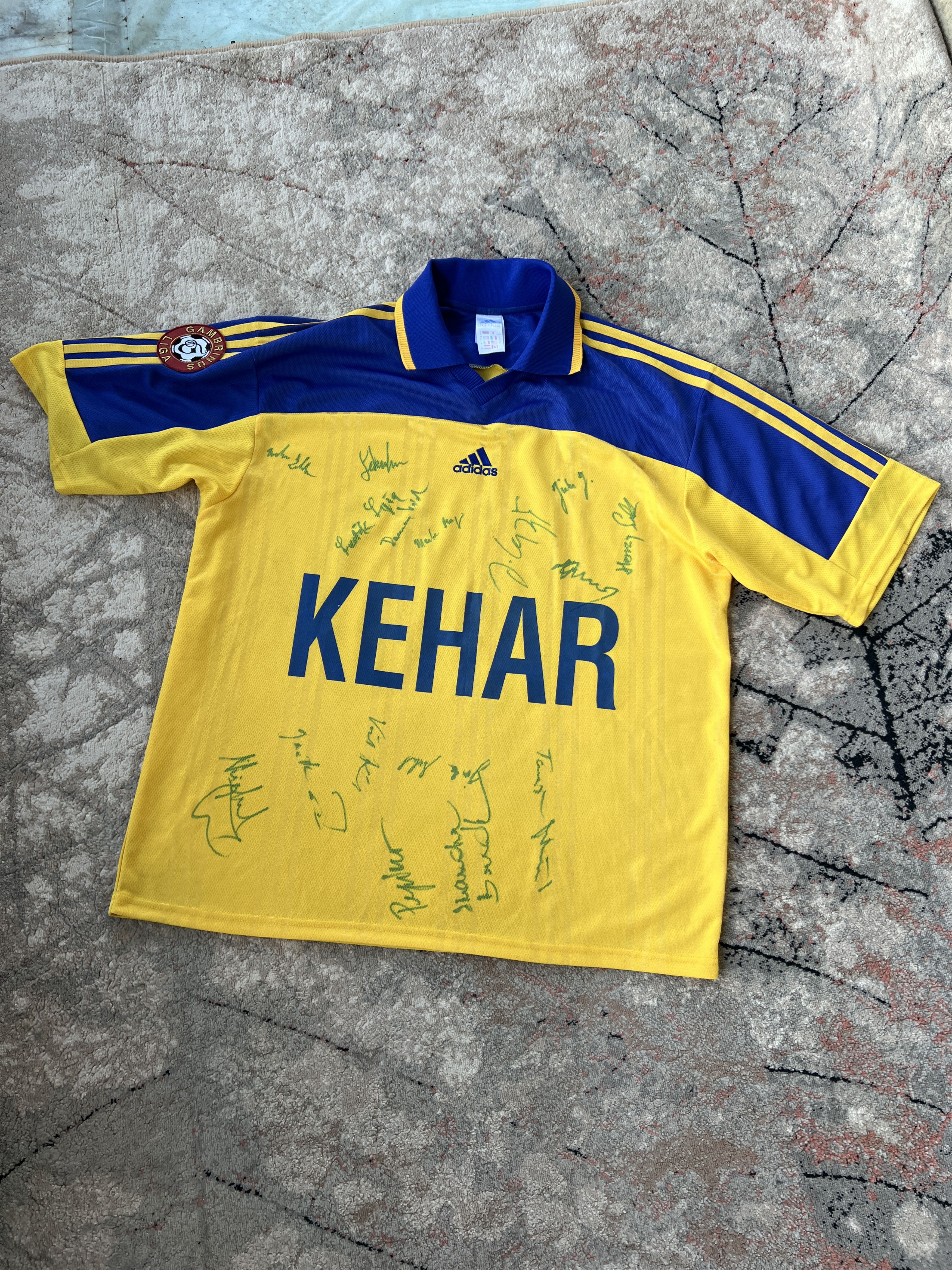 Adidas Adidas Gambrinus Liga Kehar 50 Signature Vintage Jersey Size US XL / EU 56 / 4 - 1 Thumbnail