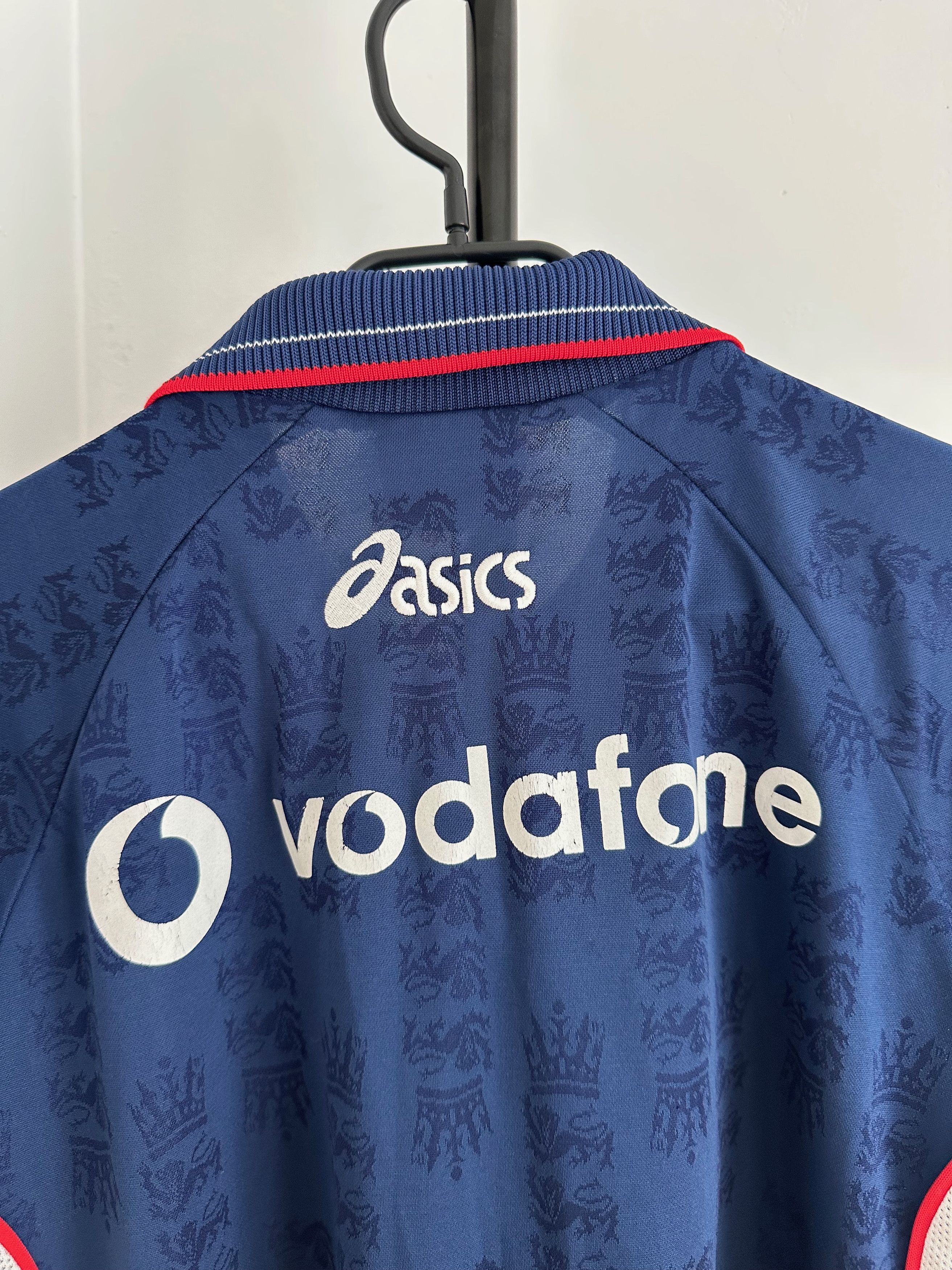 Asics 90's Asics England Cricket National Team Vodafone Size US XL / EU 56 / 4 - 11 Thumbnail