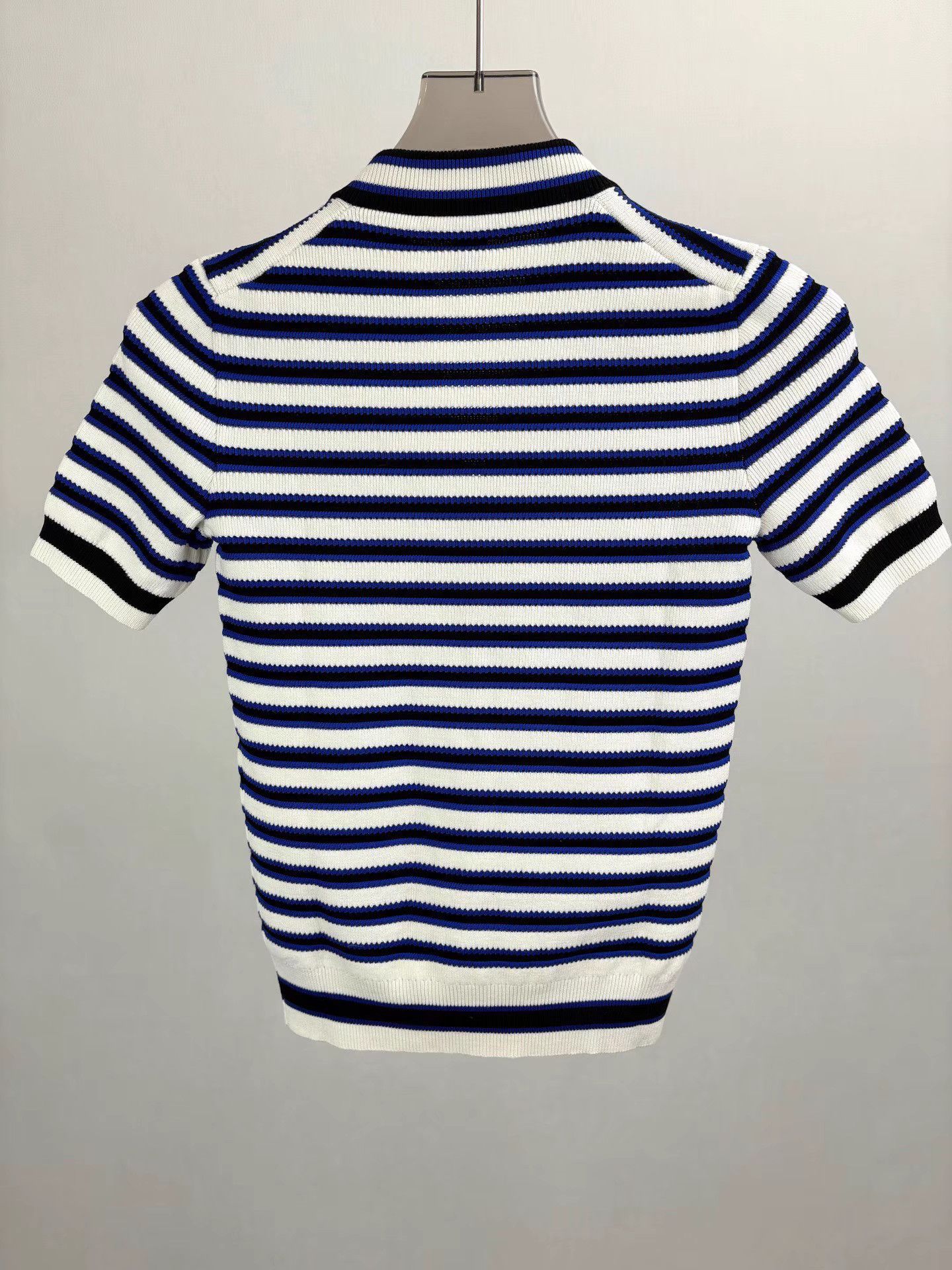 Louis Vuitton LOUIS VUITTON LV Wool Striped Knit Short Sleeve Size S / US 4 / IT 40 - 2 Thumbnail