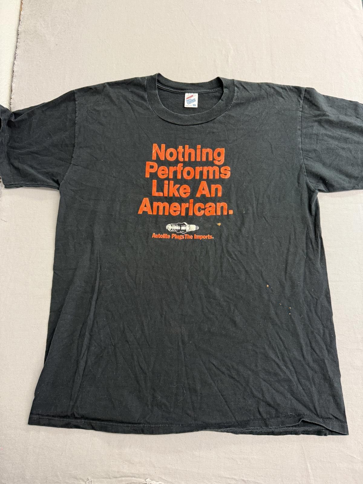 Jerzees VTG Autolite Plugs Shirt Nothing Performs like an American Size US XXL / EU 58 / 5 - 1 Thumbnail