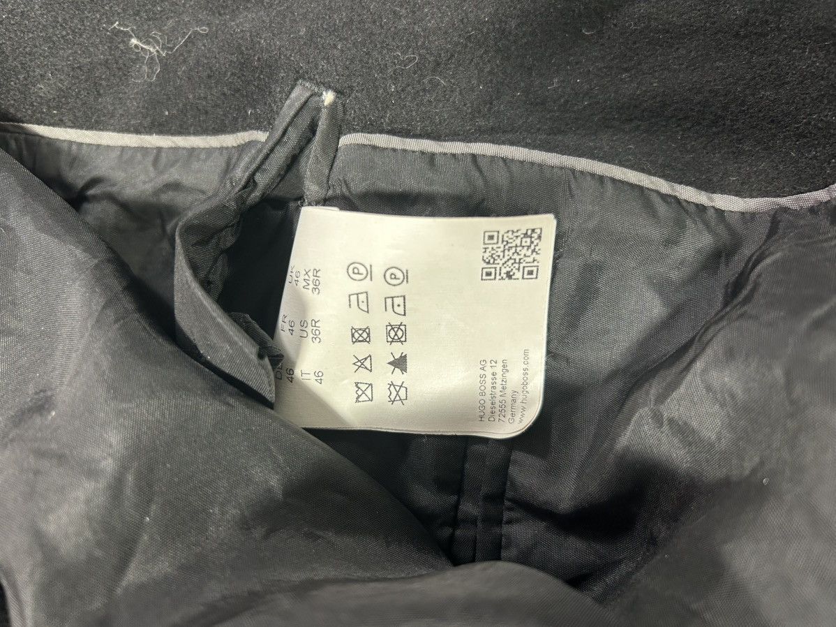 Hugo Boss Hugo Boss mens small / 46 black wool blend overcoat Size US S / EU 44-46 / 1 - 4 Thumbnail