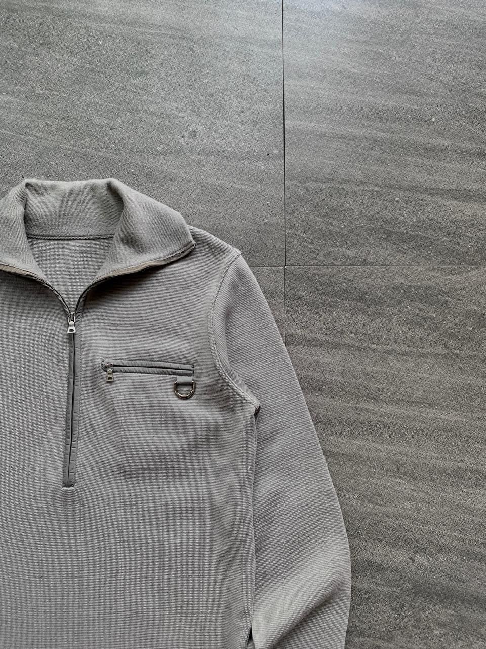 Prada FREE TAX! Halfzip Ribbed Knit Jacket Size US M / EU 48-50 / 2 - 2 Thumbnail
