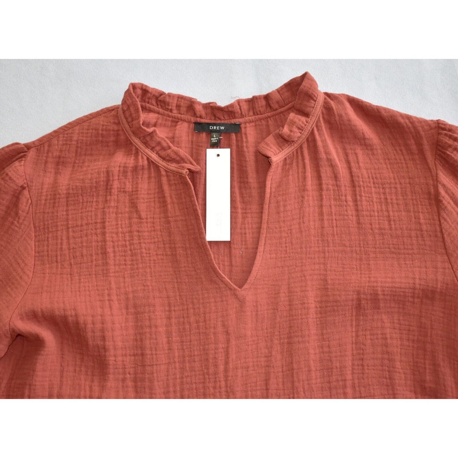 Anthropologie B5 NWT ANTHROPOLOGIE DREW Cotton Prairie Dress Size L $228 Size L / US 10 / IT 46 - 4 Thumbnail