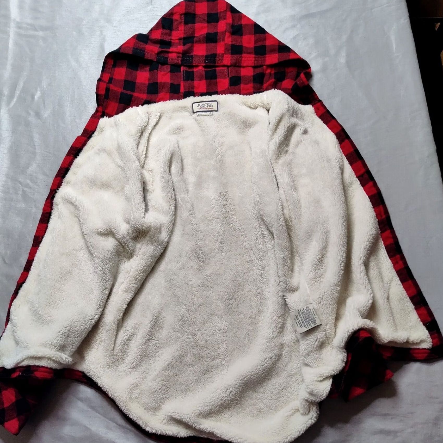 Lumberjack Boston Traders Shacket Women Small Hooded Sherpa Lined Plaid Lumberjack Red Size S / US 4 / IT 40 - 3 Thumbnail