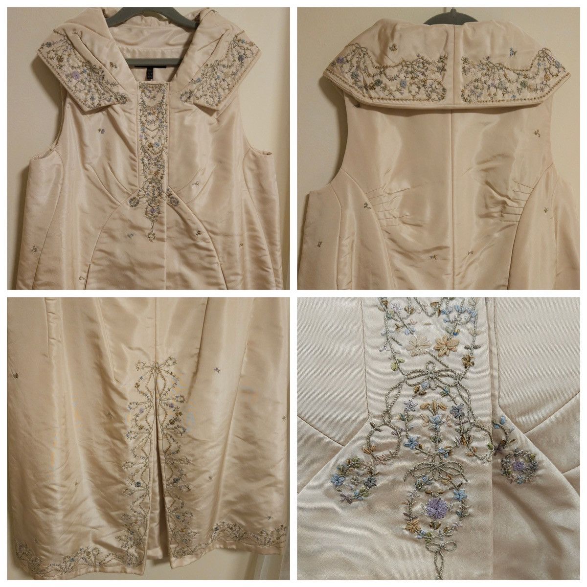 Vintage Rare Vintage SHIATZY CHEN Hand-Embroidered Padded Dress Size S / US 4 / IT 40 - 22 Thumbnail