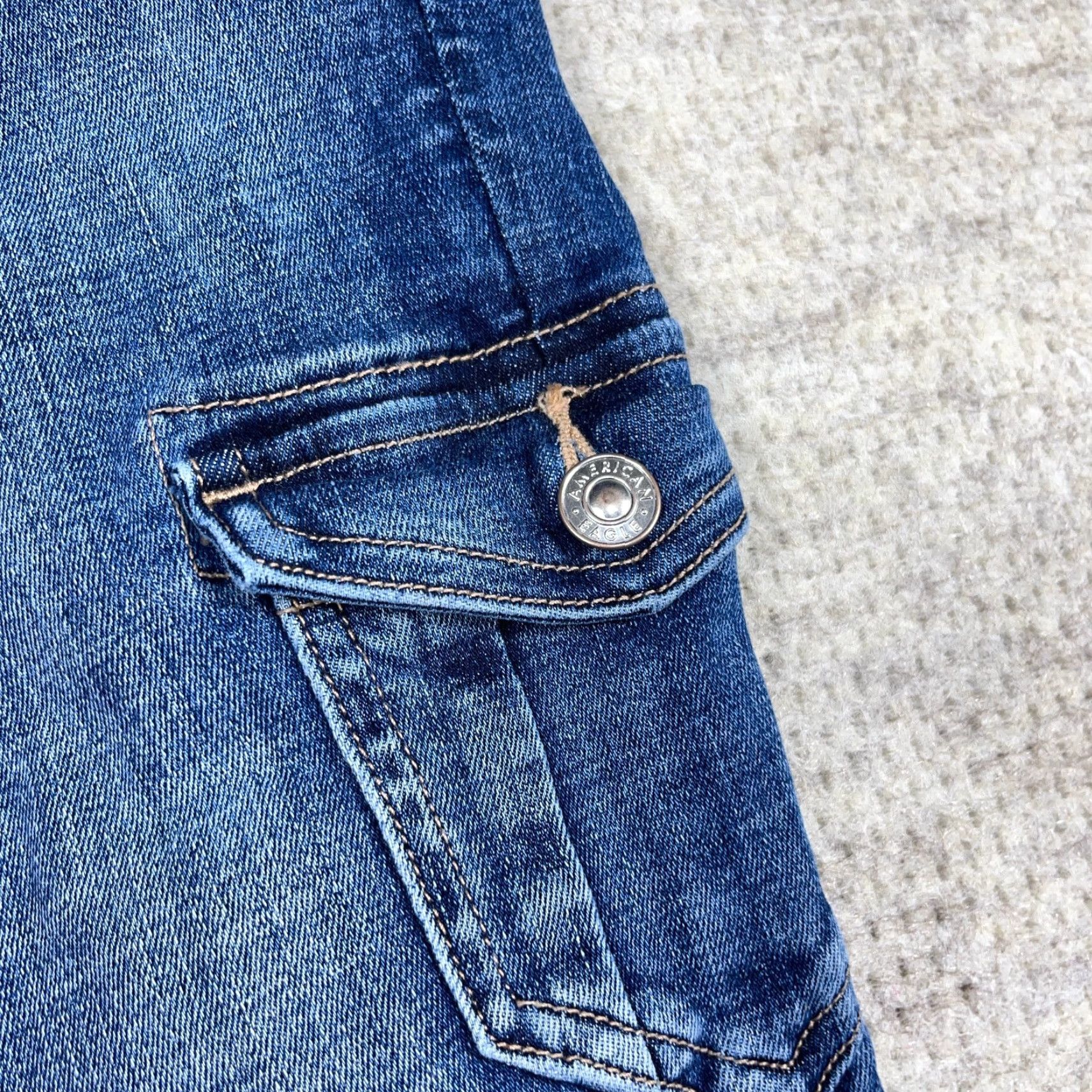 American Eagle Outfitters American Eagle Outfitters Jeans Women 00 High Hi Rise Jegging Distressed 5-Pocket Denim Blue Size 24" / US 00 / IT 34 - 7 Thumbnail