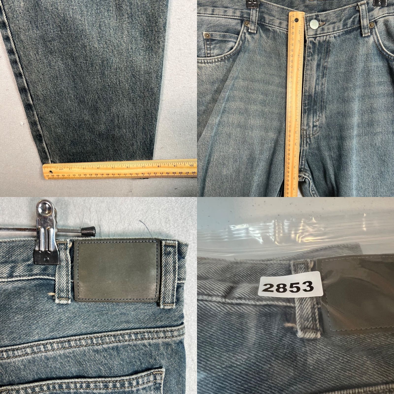 Zara Zara Jeans Mens Size 36 Straight Leg Denim 5-Pocket Blue Cotton Jeans Tight Rise Mid Vintage No Size US 36 / EU 52 - 8 Thumbnail