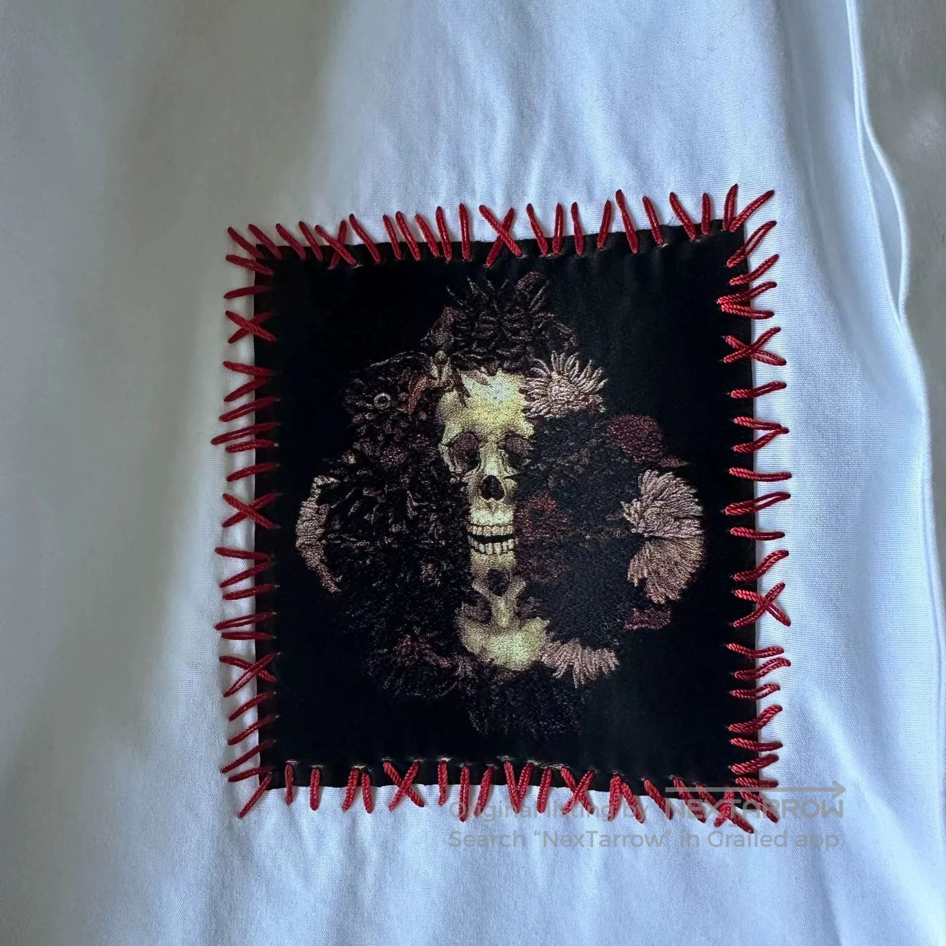 Dior Dior Homme 17SS Tetsu Kamei Rose Skull Shirt. Size US M / EU 48-50 / 2 - 2 Thumbnail