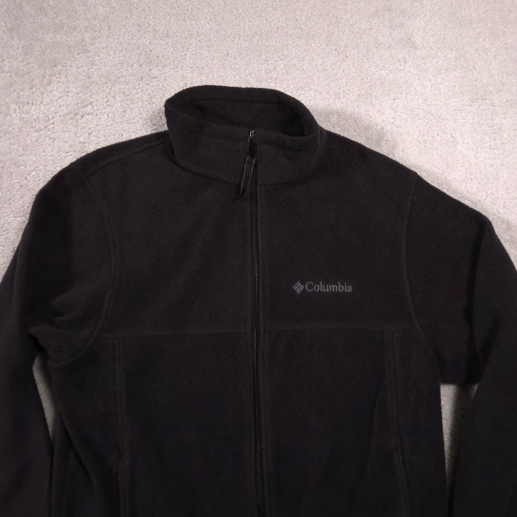 Vintage Columbia Fleece Jacket Mens Small Black Full Zip Stand Collar Pockets Outdoor Size US S / EU 44-46 / 1 - 2 Thumbnail