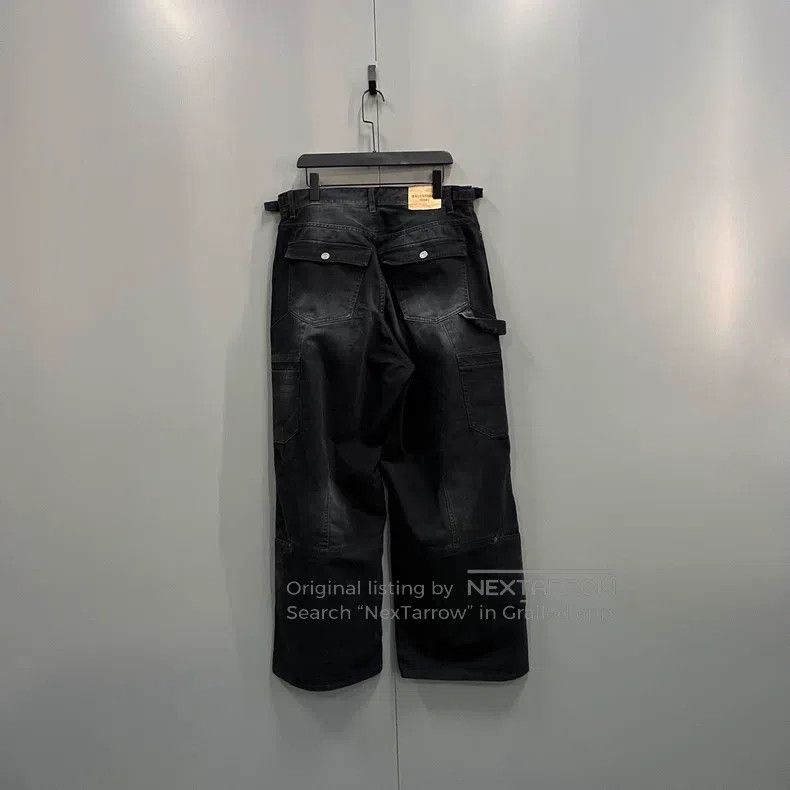 Balenciaga Balenciaga size L Black Distressed Multi-pocket Workwear J Size US 27 - 2 Thumbnail