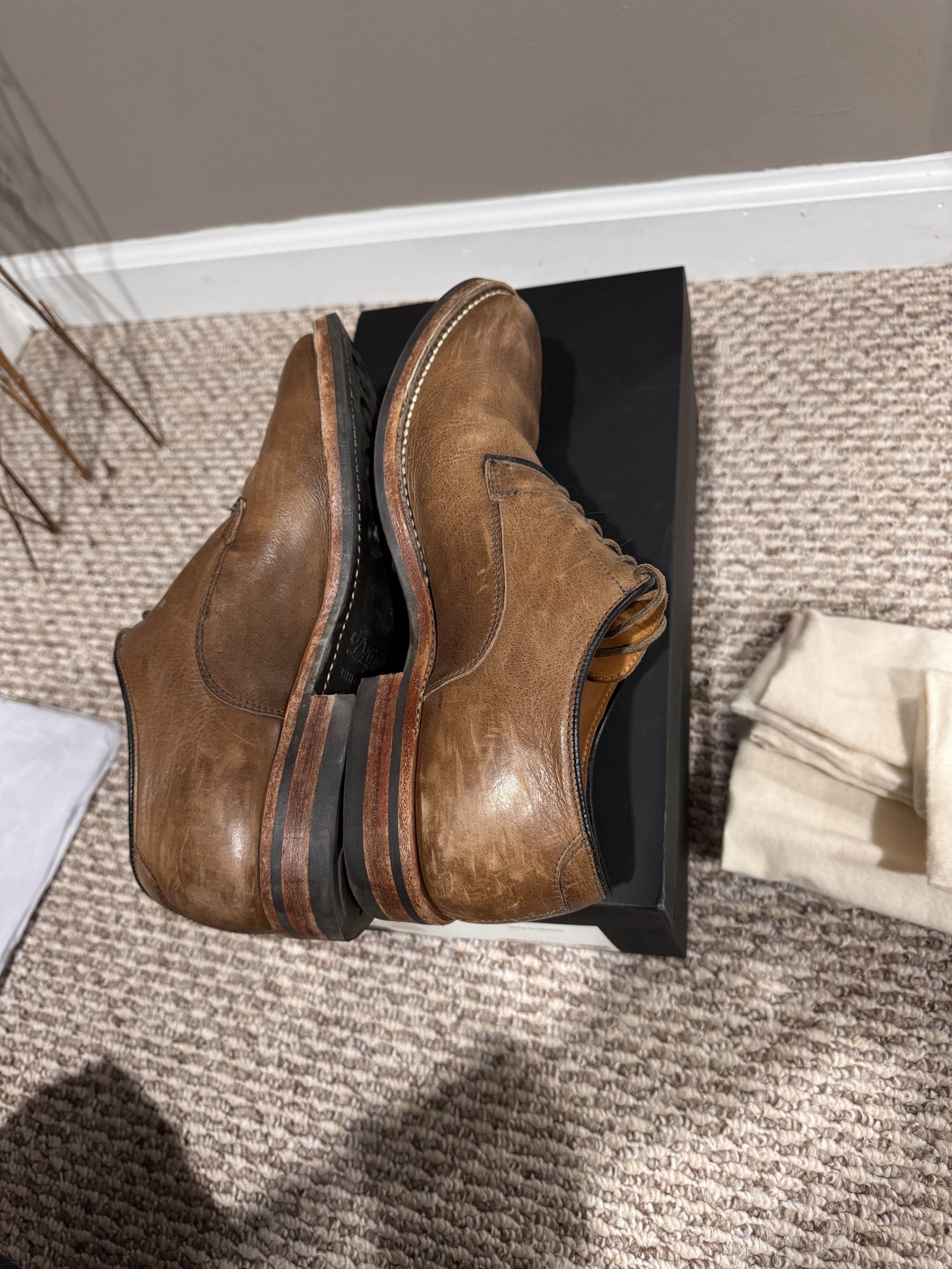 Viberg Derby Shoe Stone Oiled Calf Size US 7.5 / EU 40-41 - 11 Thumbnail