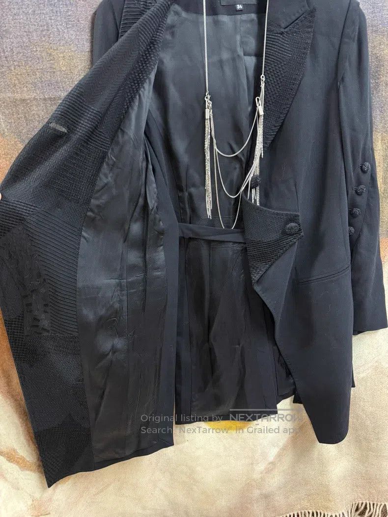 Ann Demeulemeester Ann Demeulemeester Palace Embroidered Button Jacket Tuxedo Size XXS / US 00 / IT 34 - 6 Thumbnail