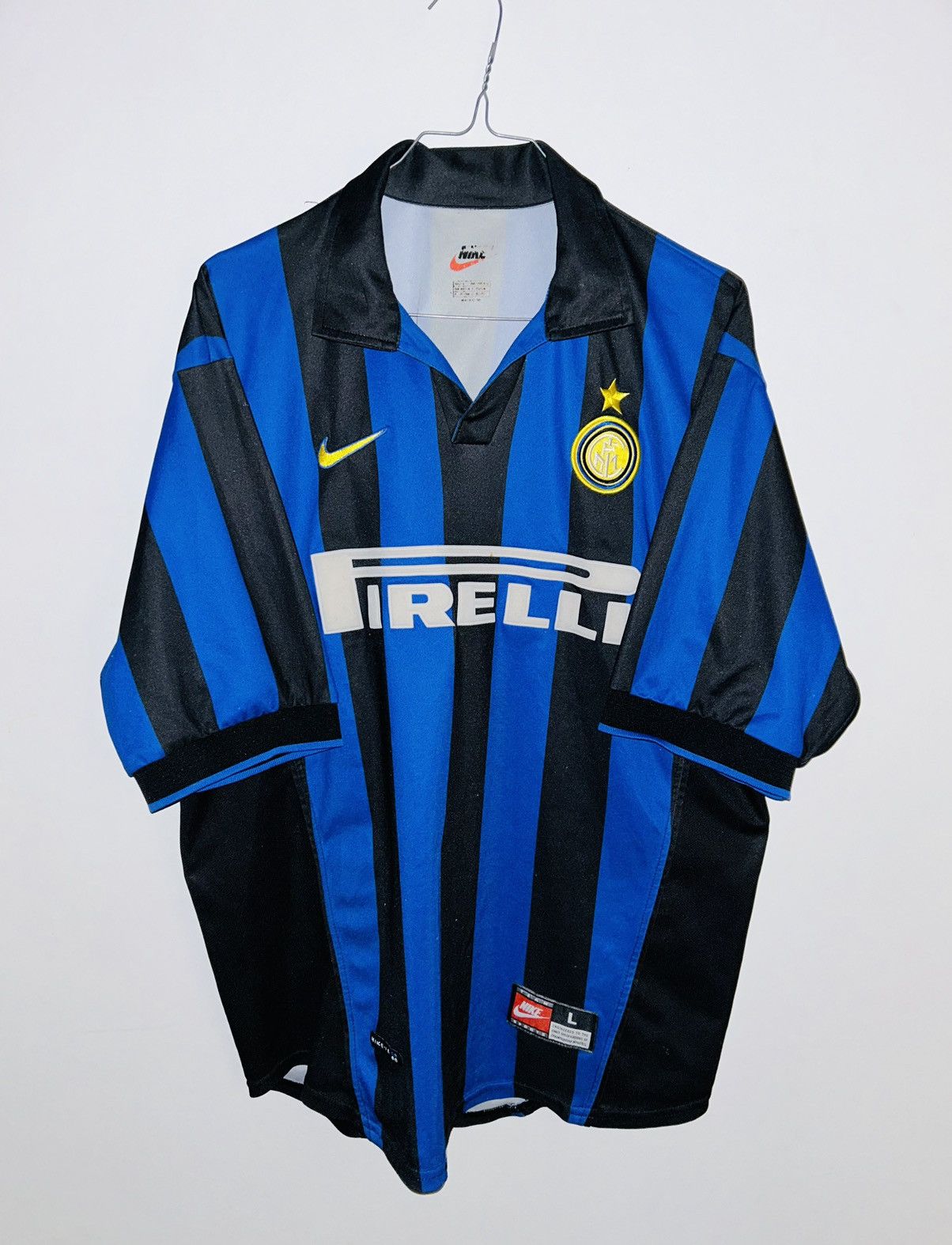 Nike Inter milan 1998/00 home jersey Size US L / EU 52-54 / 3 - 1 Thumbnail
