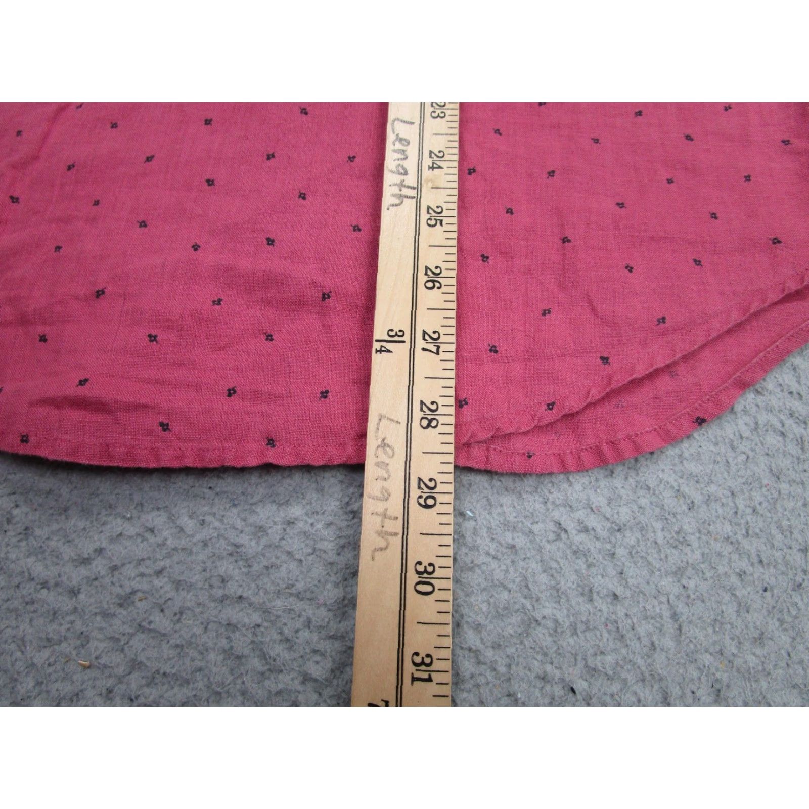 Abercrombie & Fitch Abercrombie & Fitch Shirt Mens Small Pink Linen Long Sleeve Button Front Size US S / EU 44-46 / 1 - 7 Thumbnail