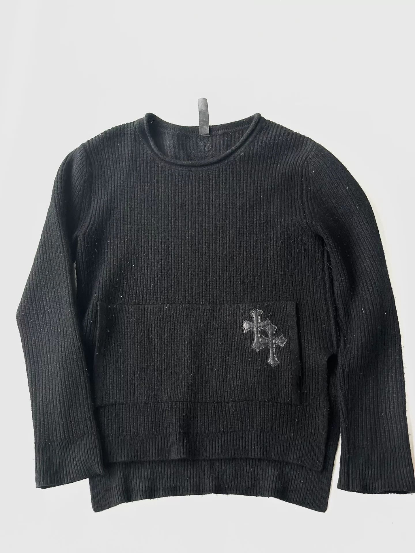 Chrome Hearts Chrome Hearts Leather Patchwork Crewneck Sweater Size US XS / EU 42 / 0 - 1 Thumbnail