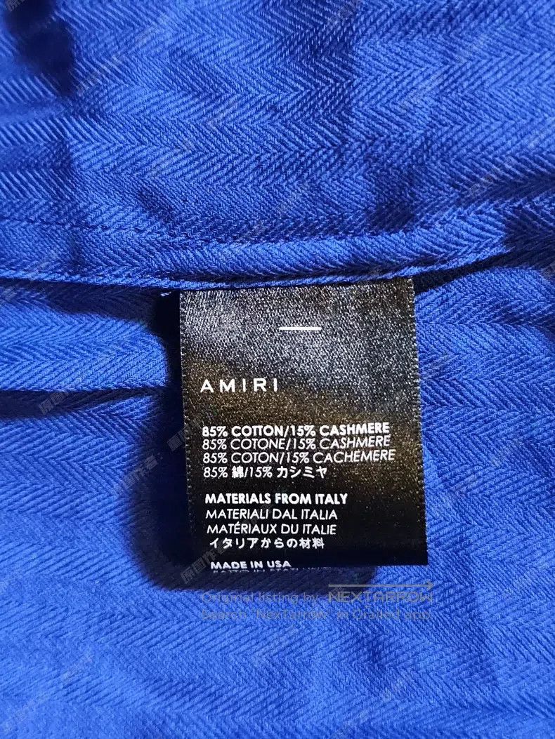 Amiri Amiri Blue Plaid Long Sleeve Shirt Size US L / EU 52-54 / 3 - 6 Thumbnail
