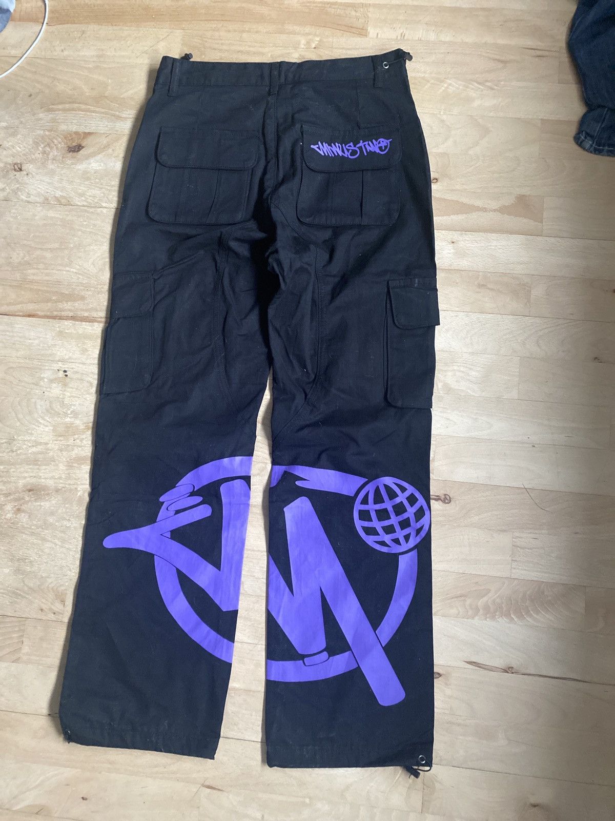 Japanese Brand × Vintage Good Cargo Pants x Purple Size US 37 - 2 Thumbnail