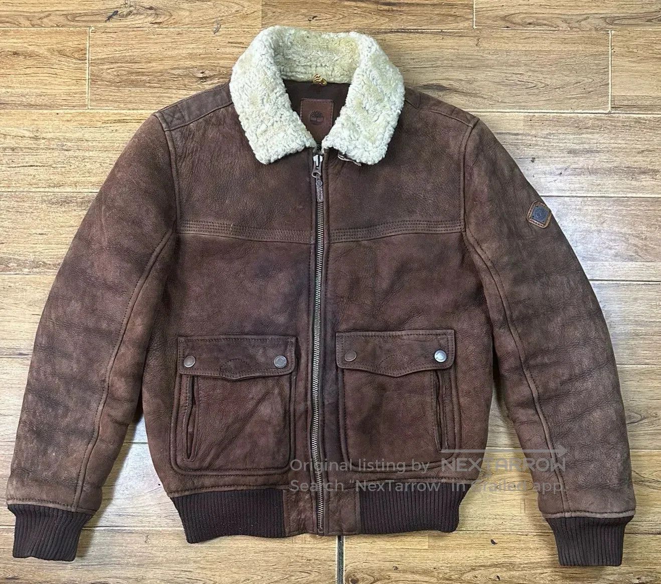 Timberland Timberland A2 Bomber Pilot Leather Jacket. Size US L / EU 52-54 / 3 - 1 Thumbnail