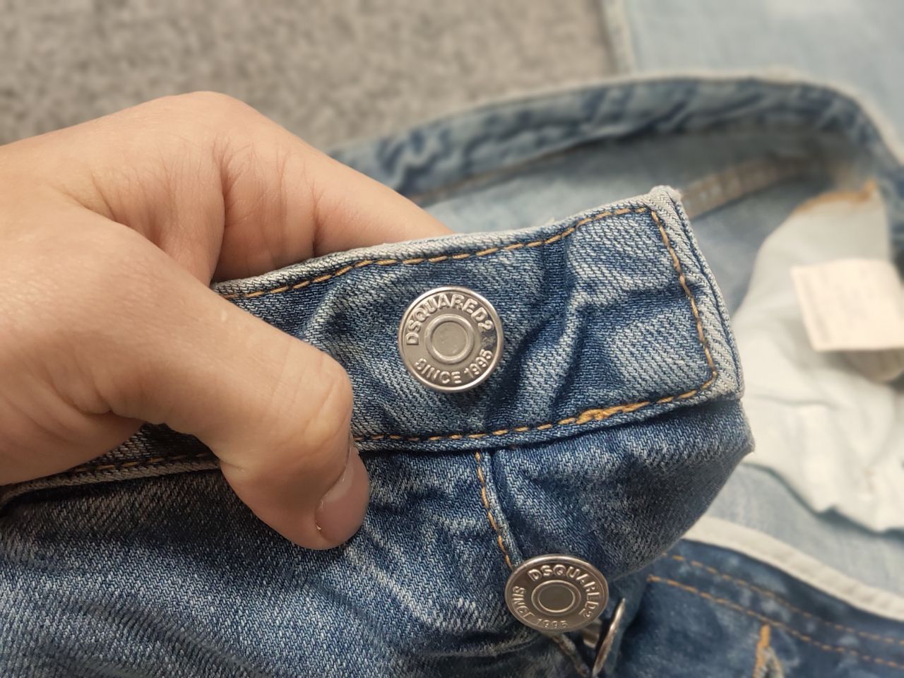 Dsquared2 Dsquared2 Design hockney Denim Blue Patchwork Mom Jeans Size US 34 / EU 50 - 14 Thumbnail