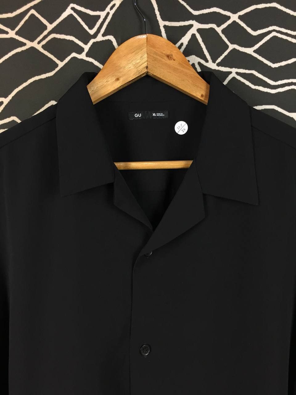 GU GU Japan Black Short Sleeve Open Collar Shirt Size XL Size US XL / EU 56 / 4 - 3 Thumbnail