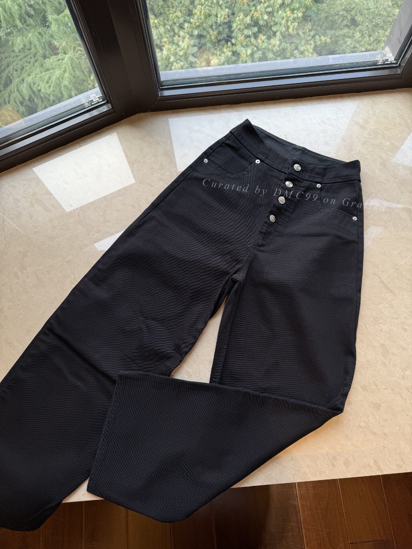 MM6 MM6 Maison Margiela High-Waist Wide-Leg Jeans Size 38" / US 16 / IT 52 - 1 Thumbnail