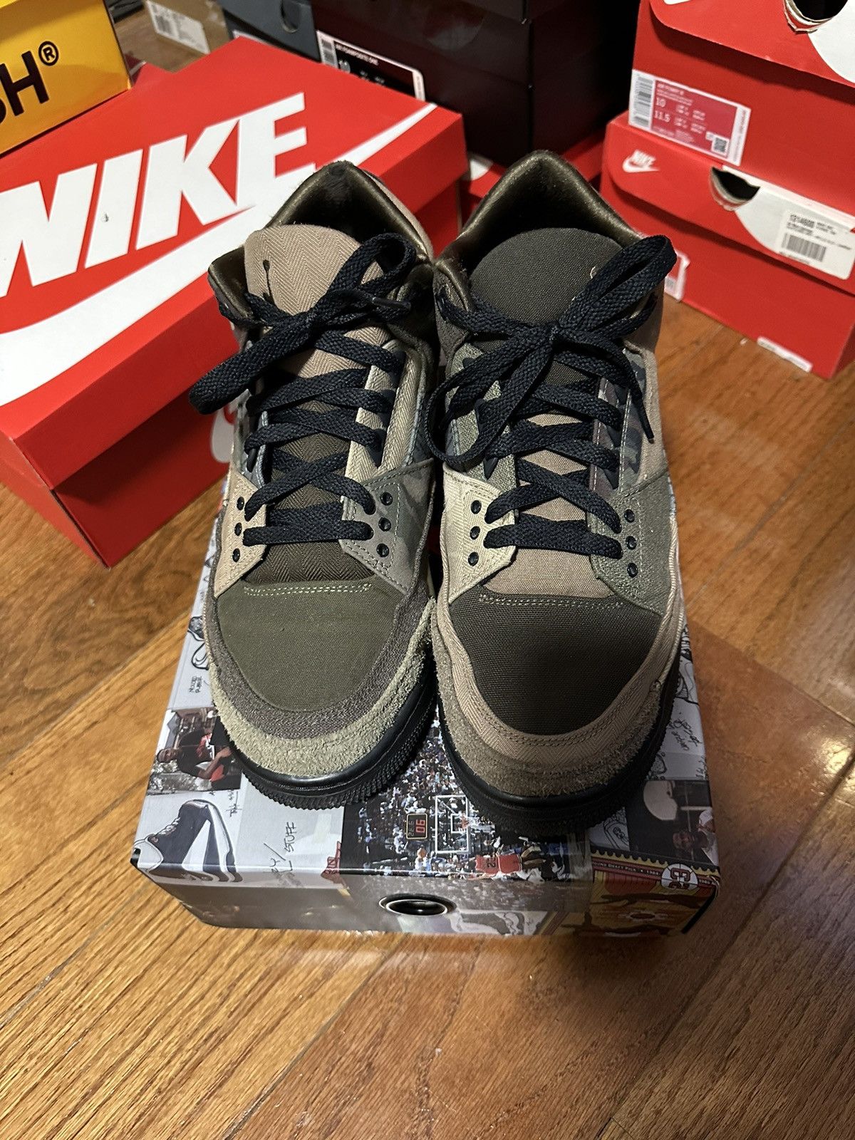 Jordan Brand Air Jordan 3 Retro Patchwork Camo Size US 10 / EU 43 - 2 Thumbnail