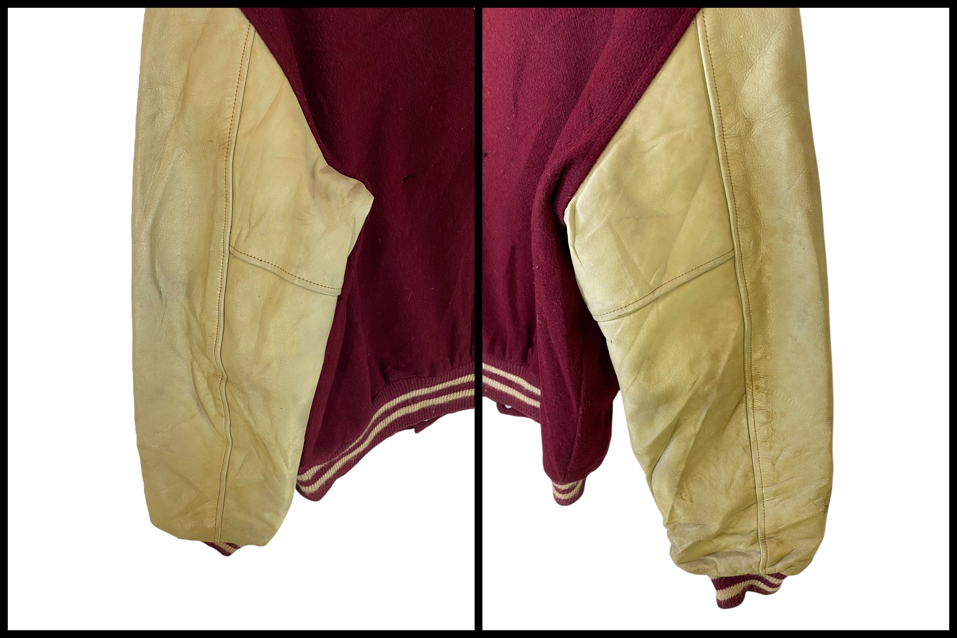Vintage 60s 70s Butwin leather varsity jacket Size US M / EU 48-50 / 2 - 9 Thumbnail