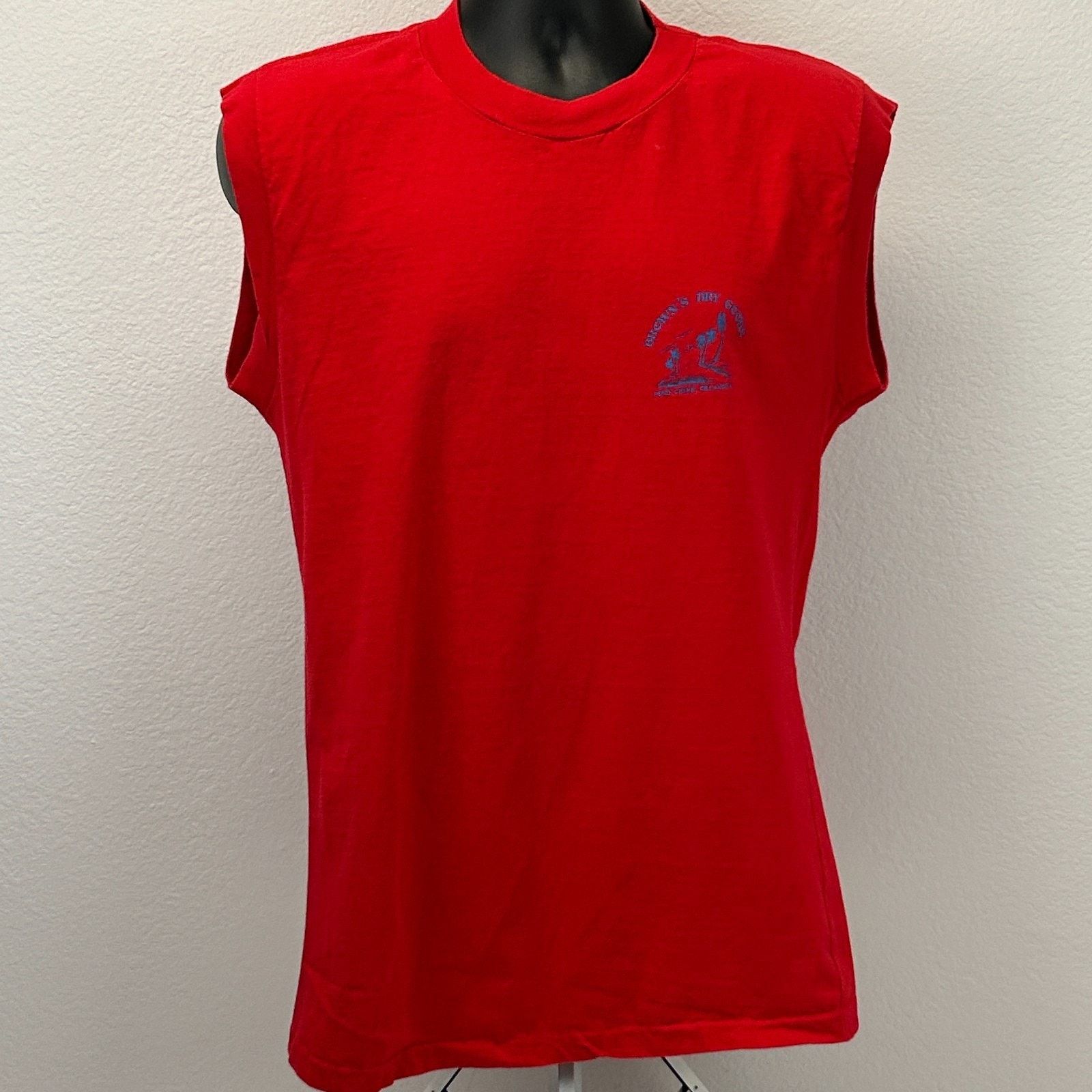 Vintage Vintage Windsurfer T Shirt Mens M Medium Red 80s Windsurfing Size US M / EU 48-50 / 2 - 2 Thumbnail