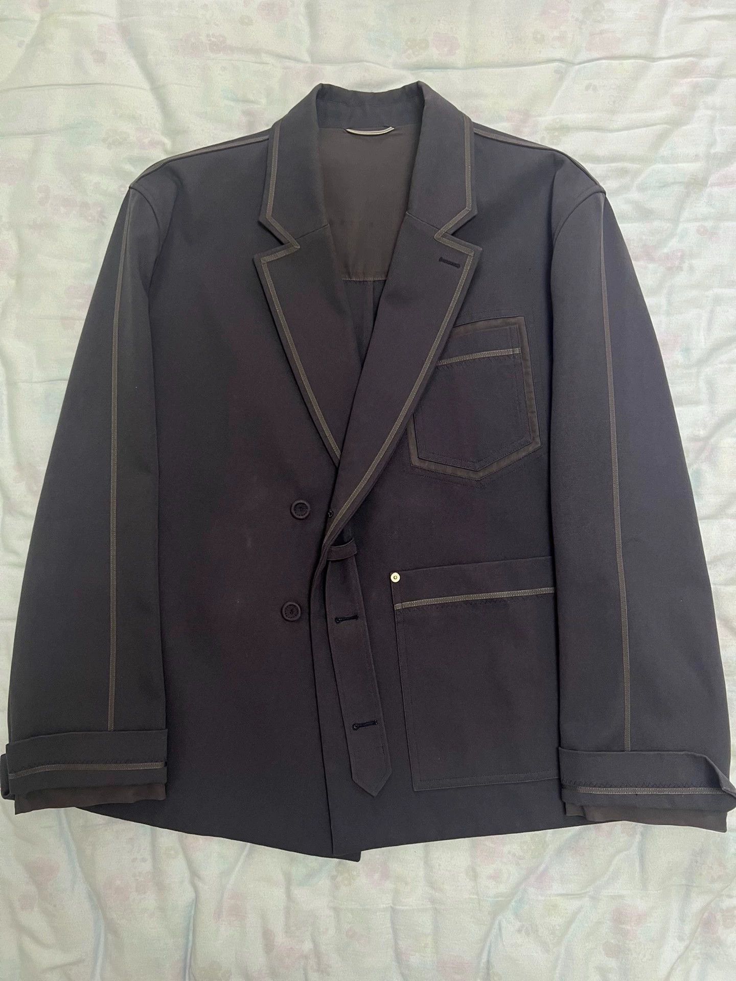 Dior Dior Men Runway Suit Blue 54/52 Size 54R - 1 Thumbnail