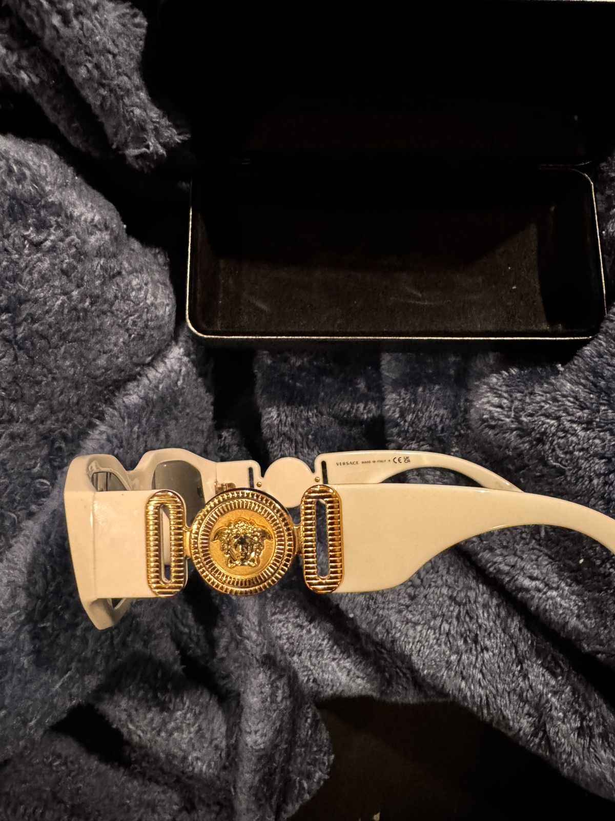 Versace White Versace Biggie Sunglasses Size ONE SIZE - 2 Thumbnail