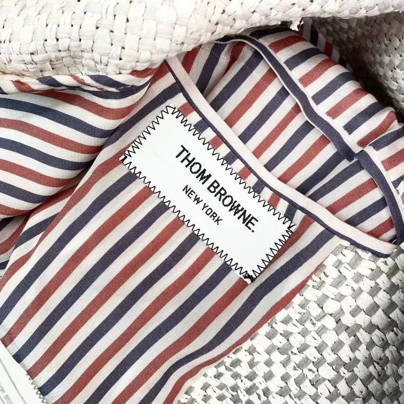 Thom Browne Thom Browne Macron wears a patchwork tweed suit Size XS / US 0-2 / IT 36-38 - 4 Thumbnail