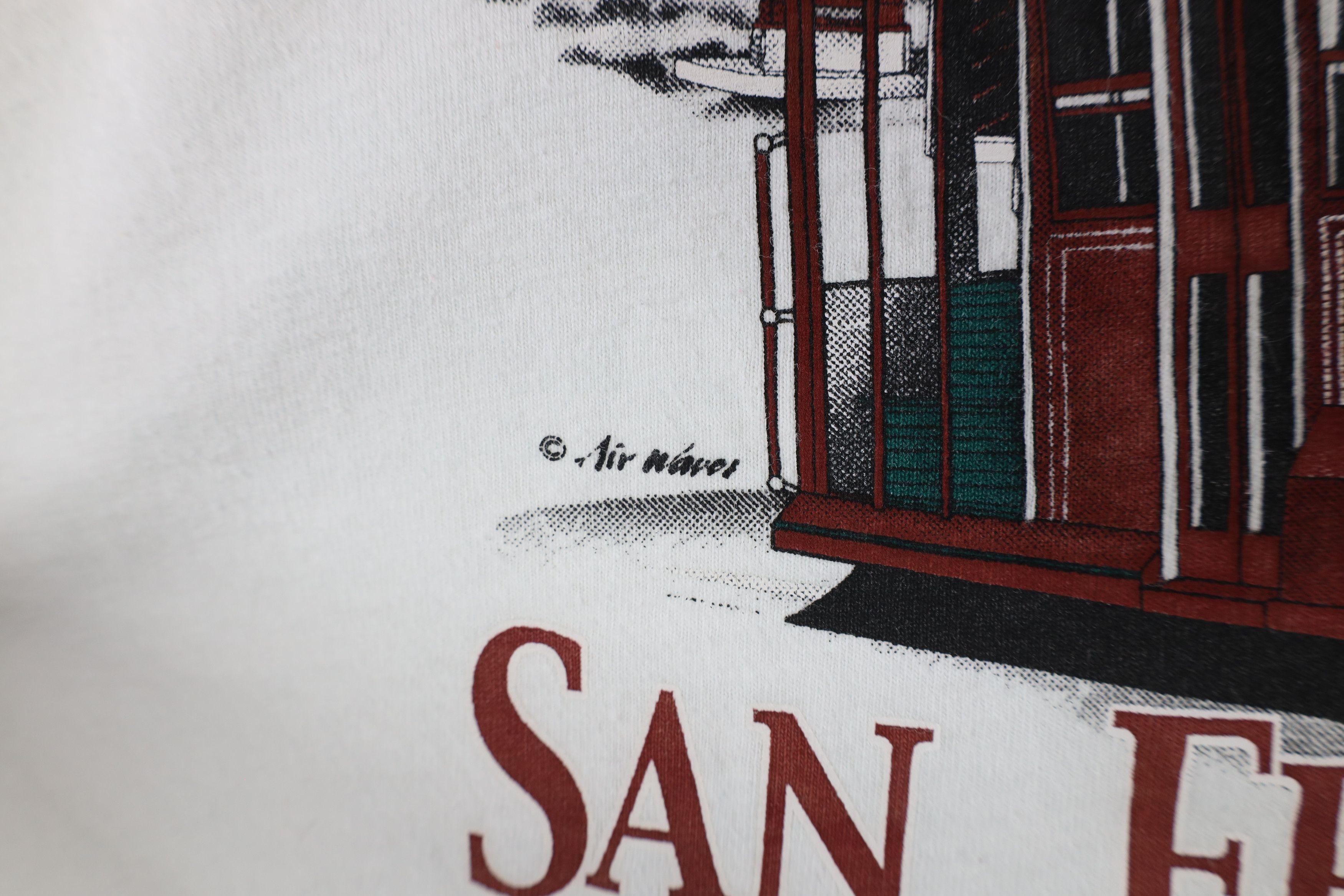 Vintage Vintage 90s Streetwear Out San Francisco California T-Shirt Size US L / EU 52-54 / 3 - 5 Thumbnail