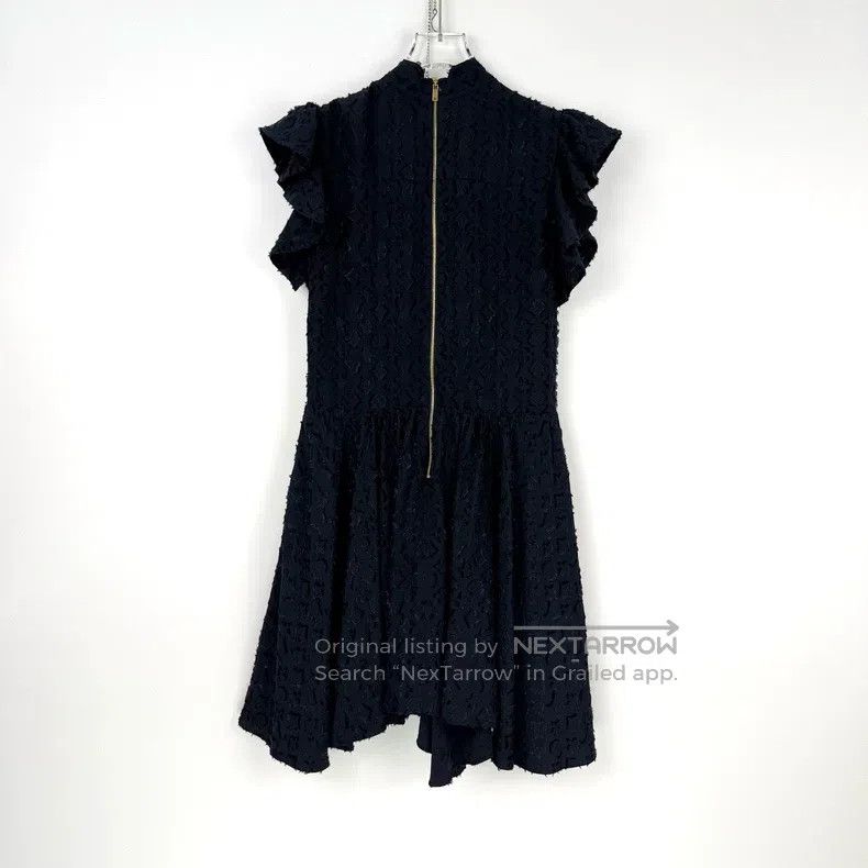 Louis Vuitton Louis Vuitton Dark blue raw-edge full logo metallic mulber Size XS / US 0-2 / IT 36-38 - 4 Thumbnail