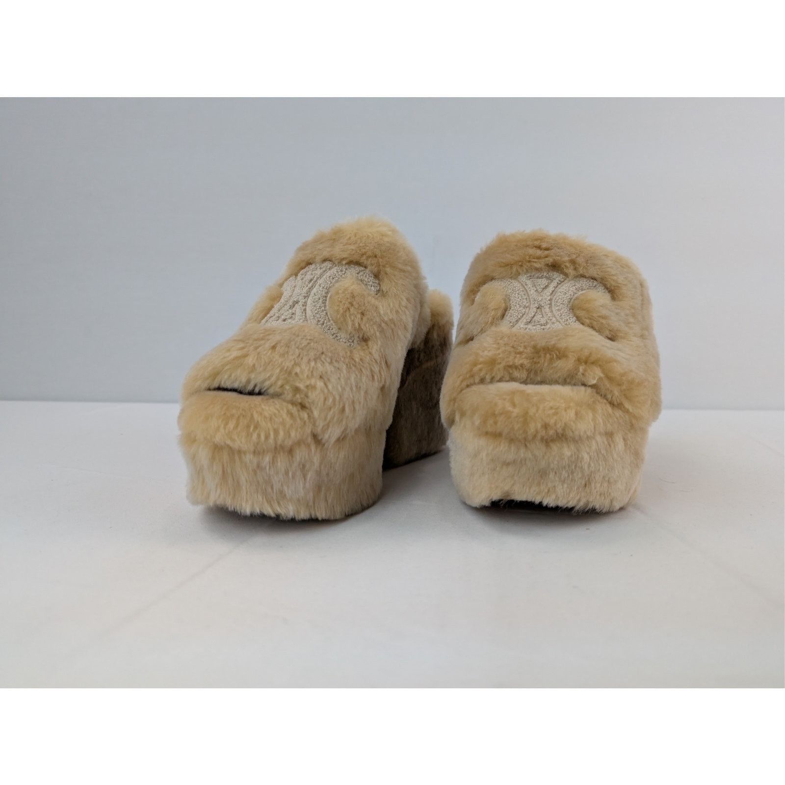 Celine o1rshd1 Elena Mule in Shearling Slide slipper sandal Havana Size US 11 / IT 41 - 6 Thumbnail