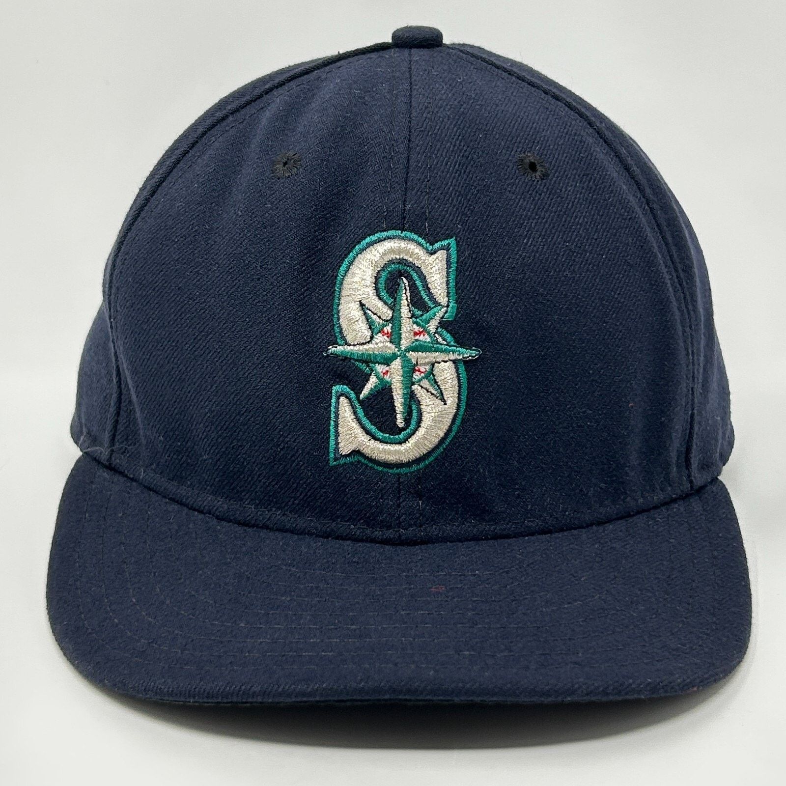 New Era Seattle Mariners Hat Baseball Cap Fitted 7 3/4 Blue New Era Size ONE SIZE - 9 Thumbnail