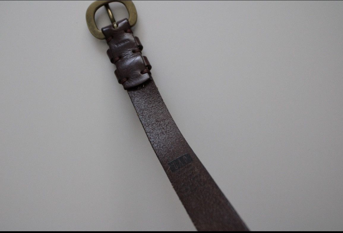 Gap Gap y2k belt | chestnut leather brass buckle Size ONE SIZE - 7 Thumbnail