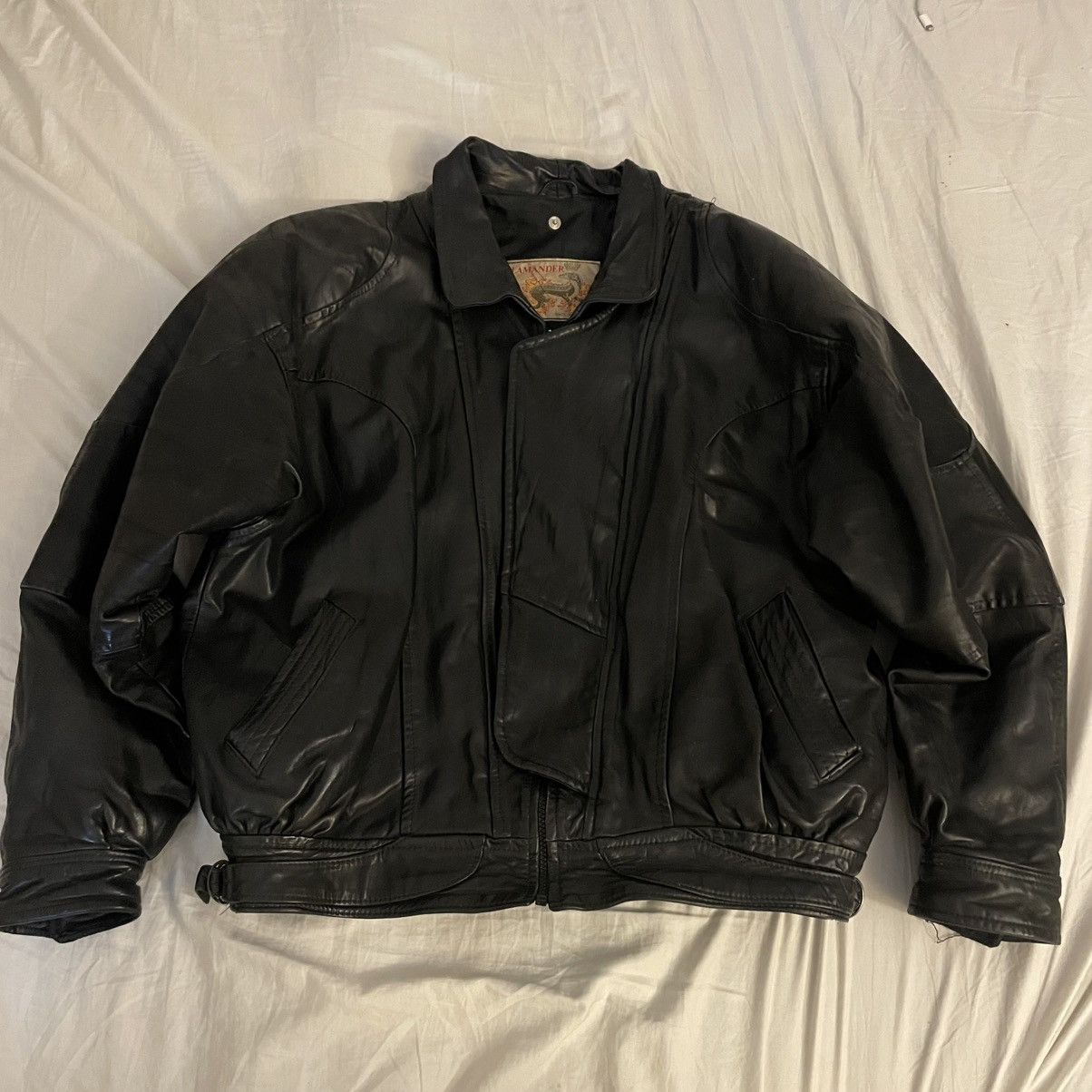 Vintage Vintage Leather Bomber like Jacket Size US XL / EU 56 / 4 - 1 Thumbnail