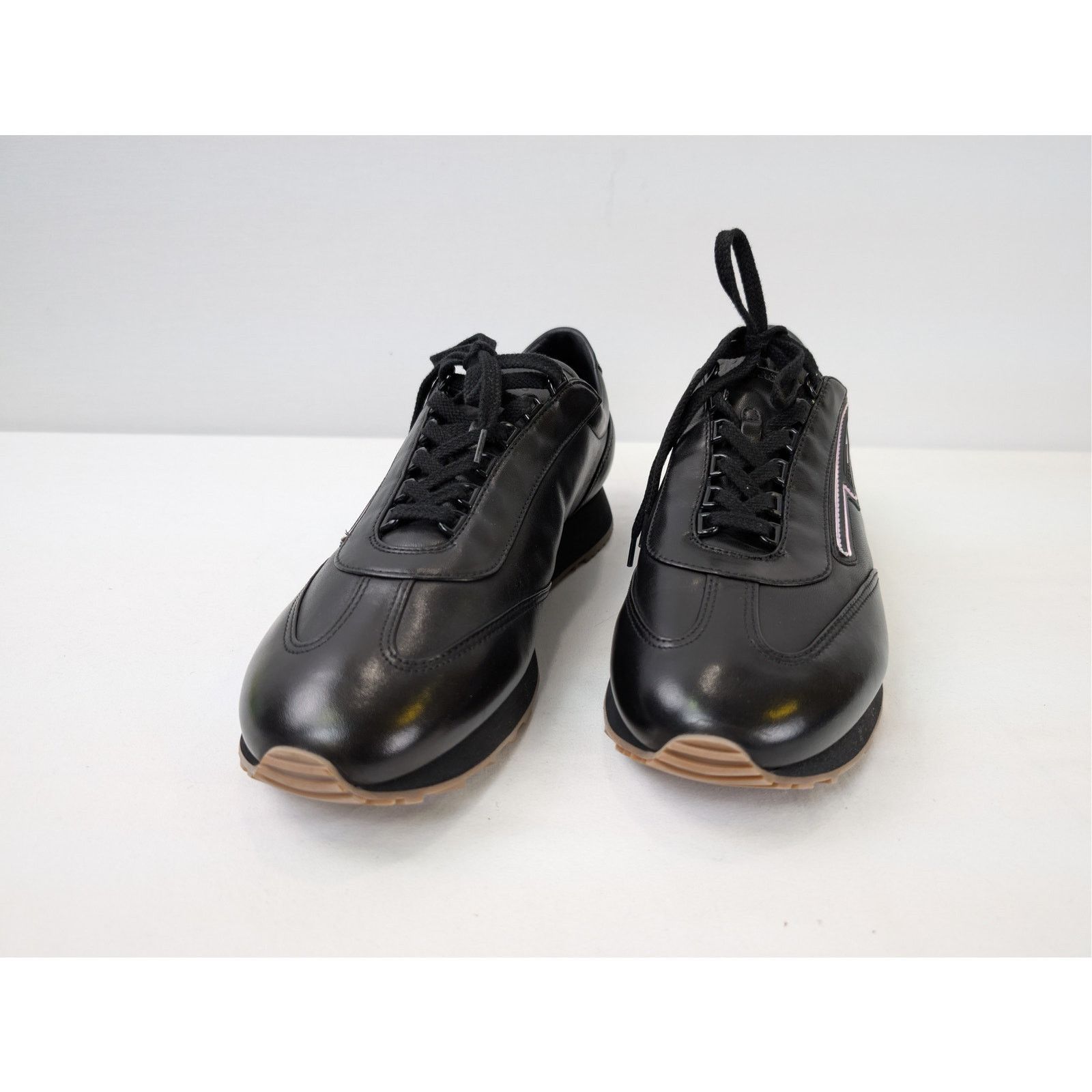 Prada o1rshd1 Leather Sneakers in Black Size US 10.5 / EU 43-44 - 8 Thumbnail