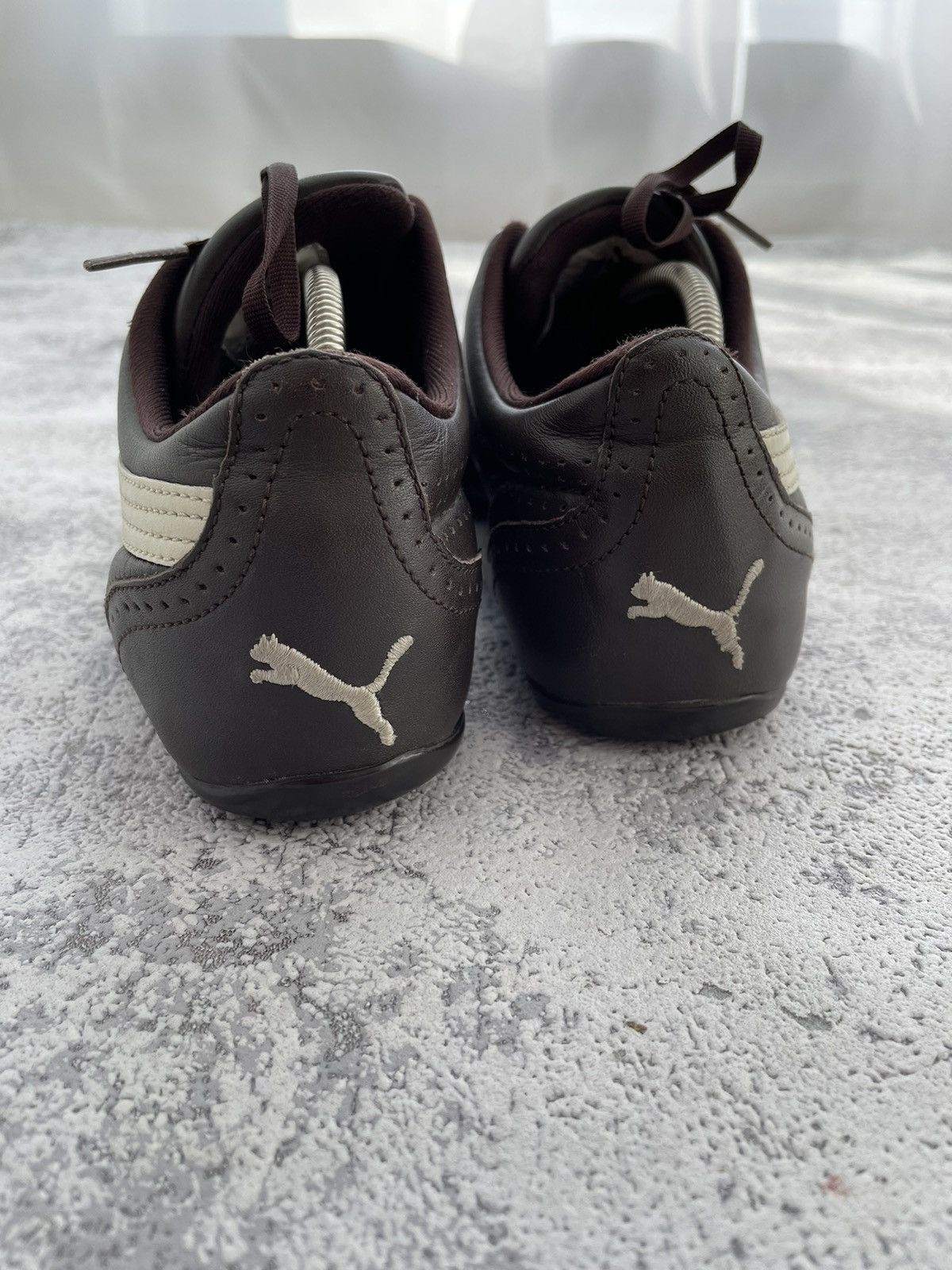 Puma Vintage Puma Racing Brown Leather Japanese Shoes Size US 6.5 / IT 36.5 - 4 Thumbnail