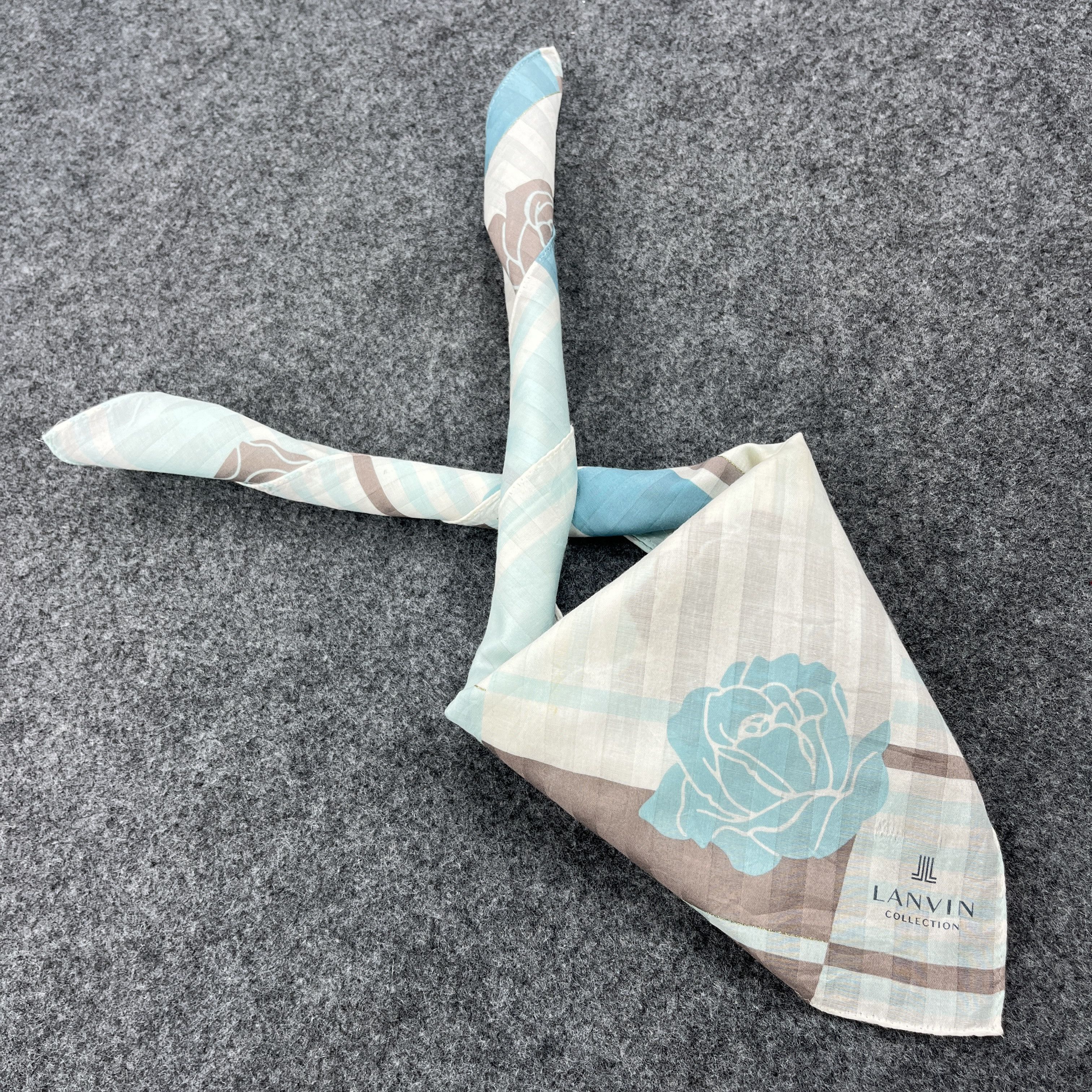 Lanvin Lanvin Handkerchief / Neckerchief / Headscarf B1108 Size ONE SIZE - 4 Thumbnail