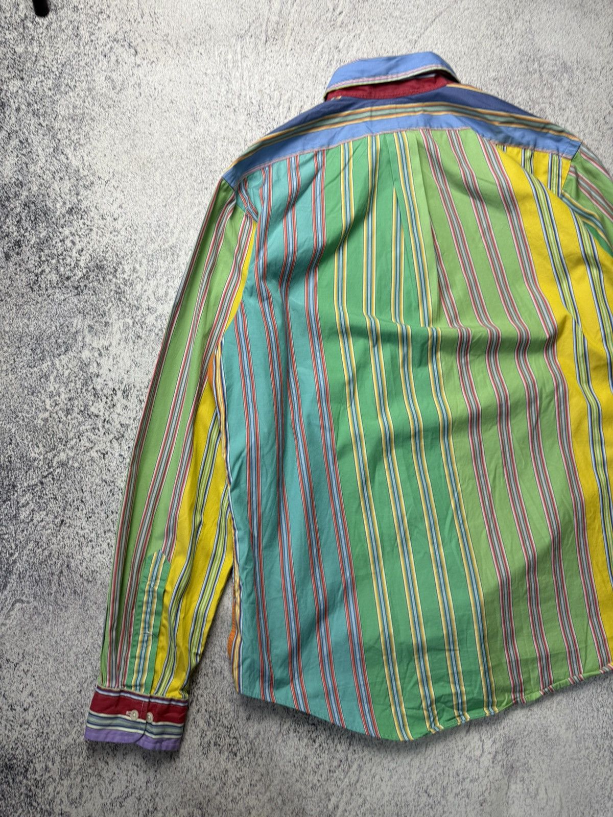 Polo Ralph Lauren Vintage RALPH LAUREN Multicolour Striped long Sleeved Shirt Size US XL / EU 56 / 4 - 19 Thumbnail