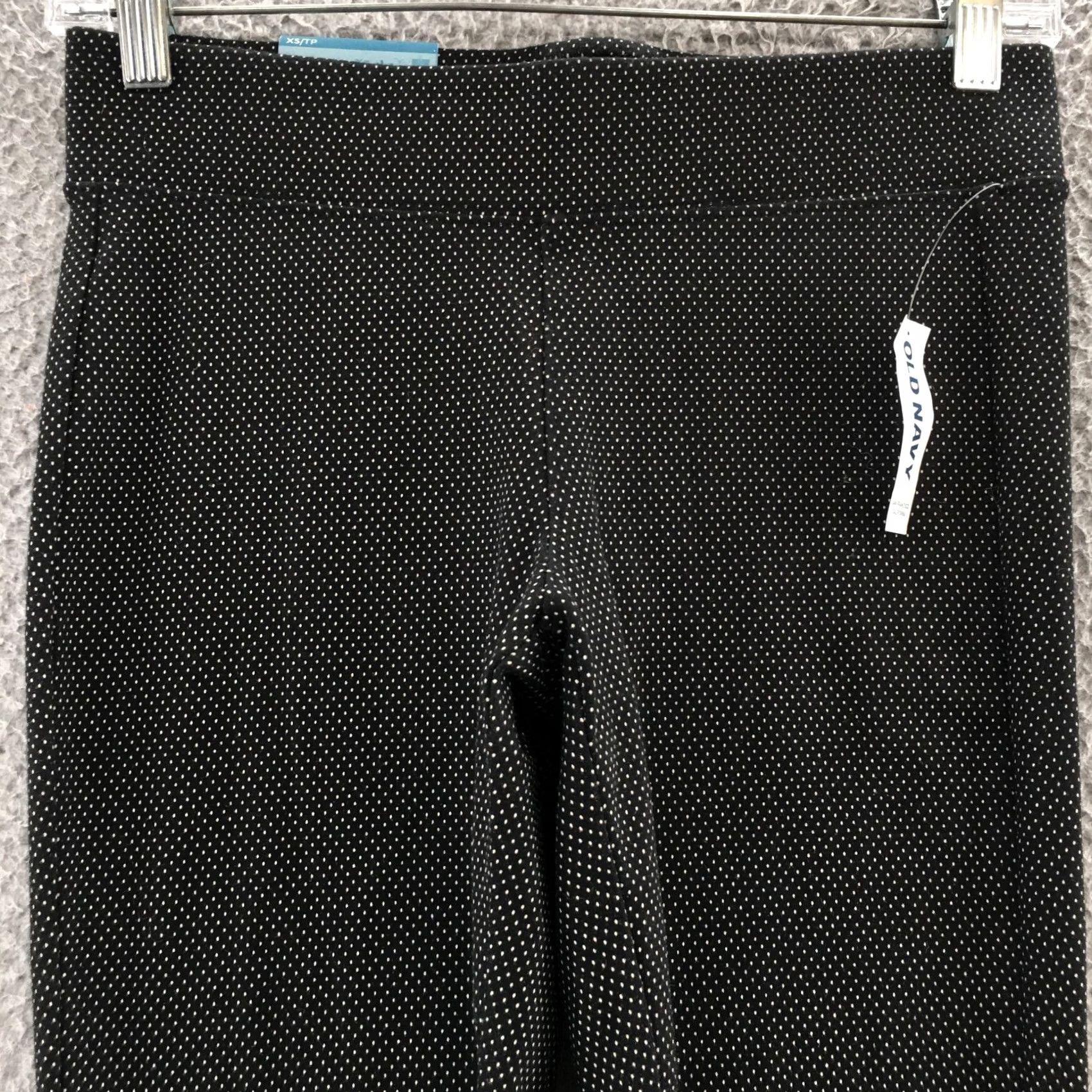 Old Navy Old Navy Leggings Womens XS Black Polka Dots Mid Rise Pull On NEW Size 26" / US 2 / IT 38 - 2 Thumbnail