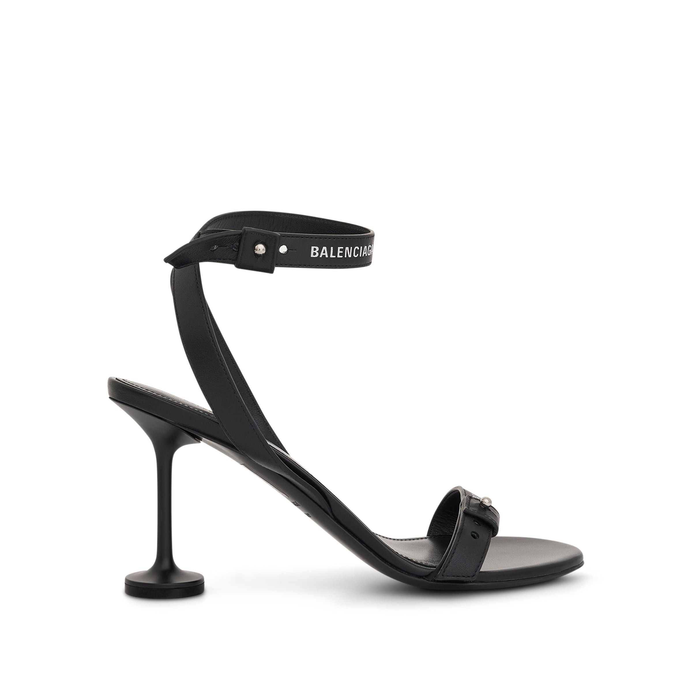 image of Balenciaga Afterhour Sandals 90Mm in Black, Women's (Size 11)