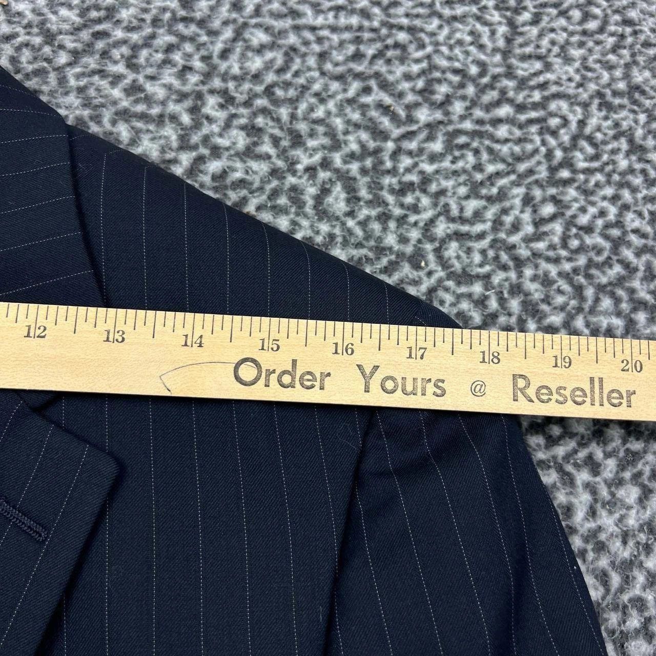 Lauren Ralph Lauren Lauren Ralph Lauren Blazer Men 38R Pinstripe Two Button Wool Size 38R - 4 Thumbnail