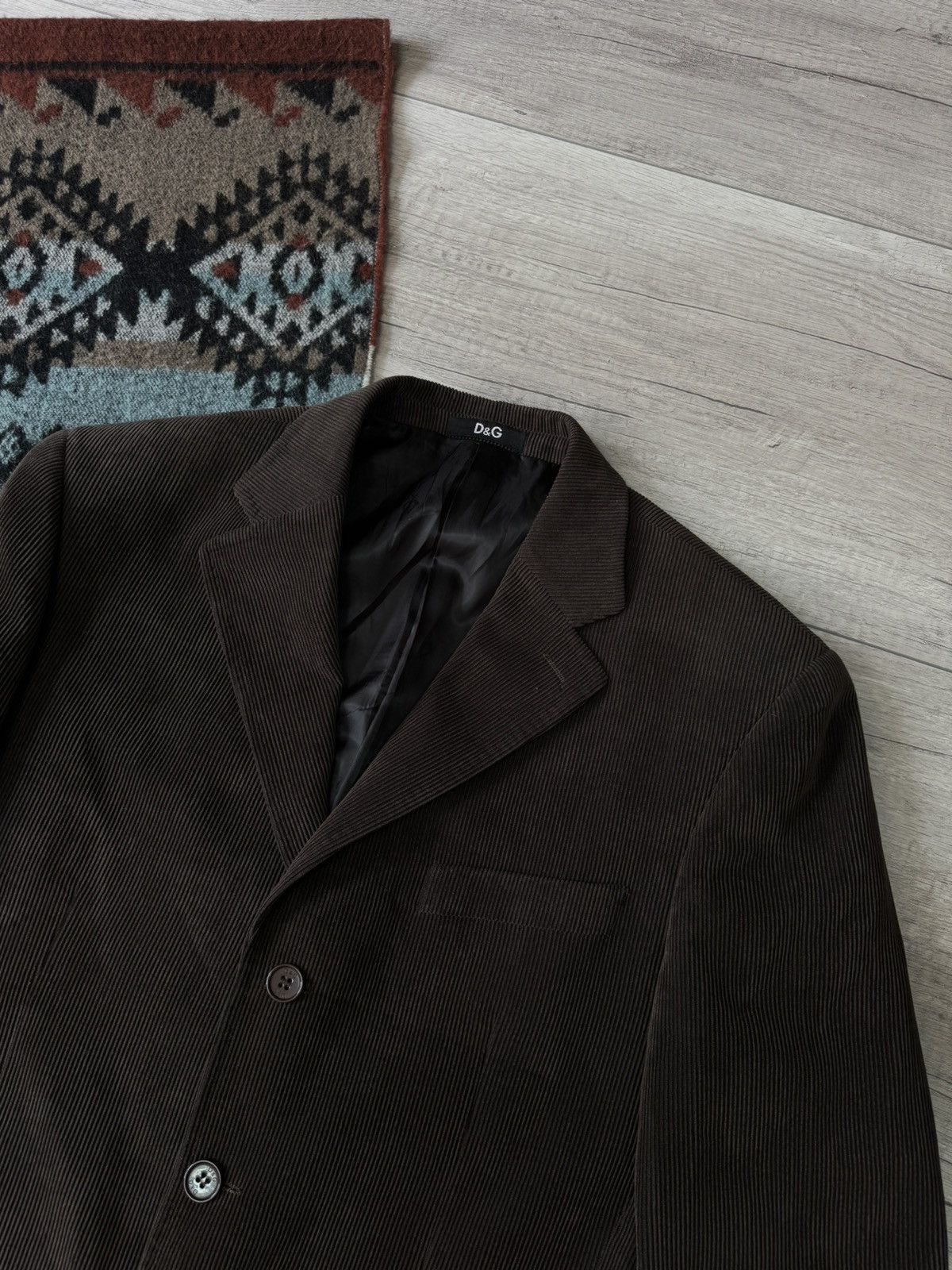 Dolce & Gabbana Dolce Gabbana Velvet Blazer Jacket Brown Size 48R - 3 Thumbnail