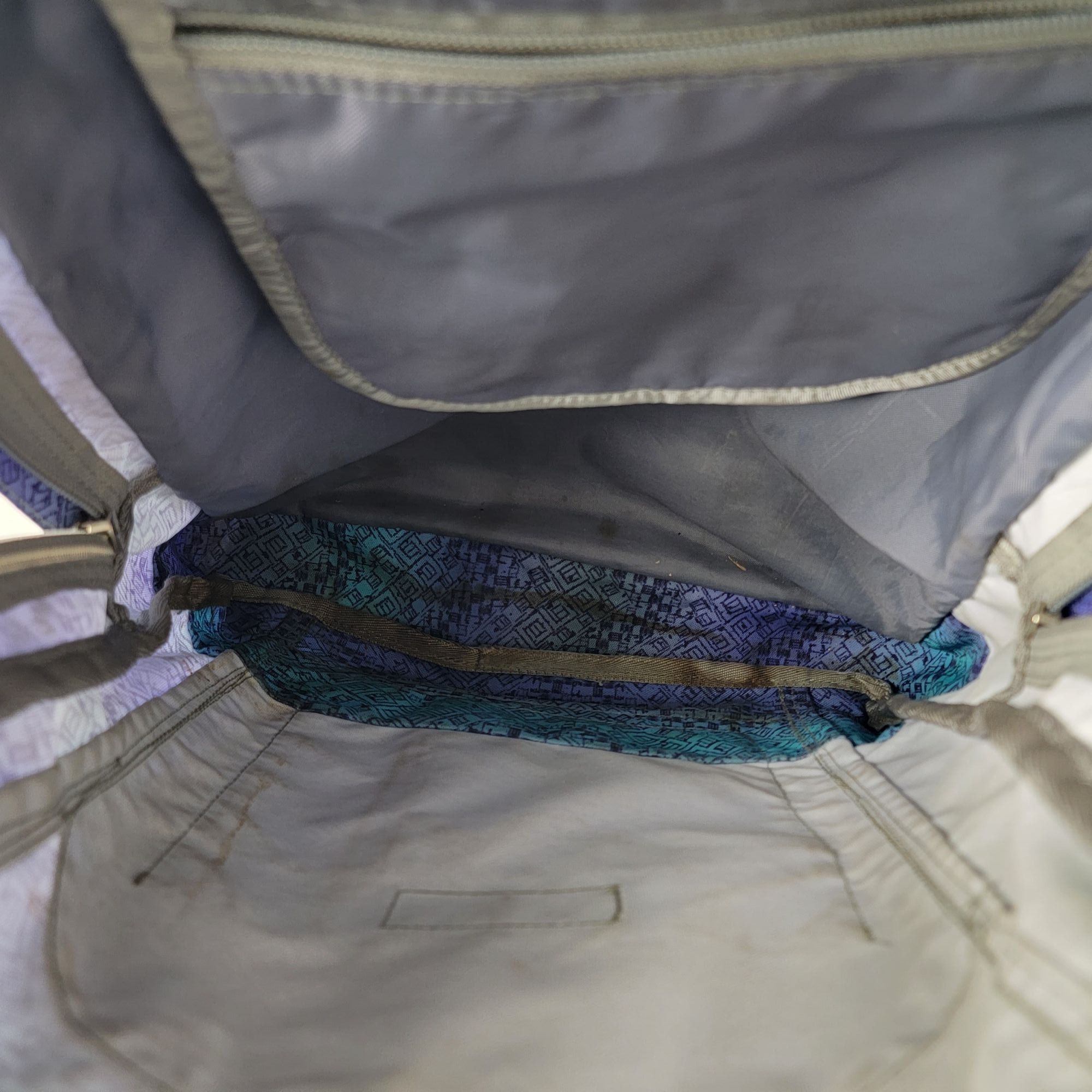 L.L. Bean Deluxe Book Pack Backpack Purple Blue Teal
