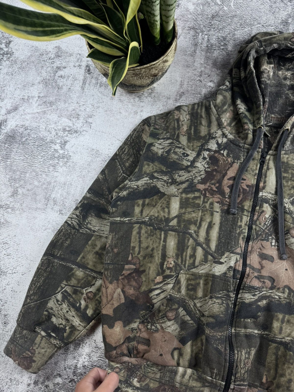 Realtree Country Wear Camo RealTree Jungle Men’s M Cotton Mountain Zip Hoodie Pullovover Size US M / EU 48-50 / 2 - 8 Thumbnail
